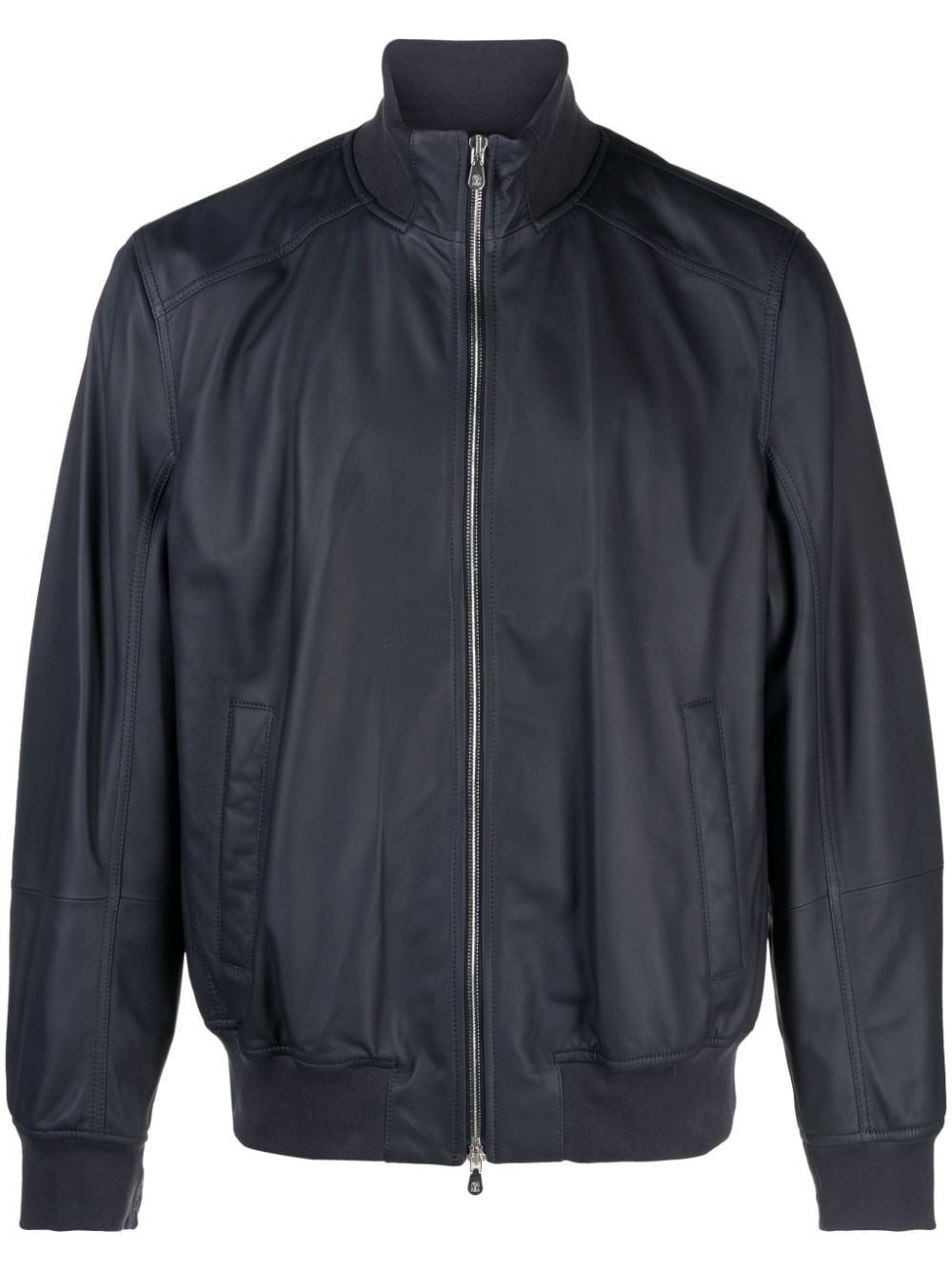 leather bomber jacket - 1