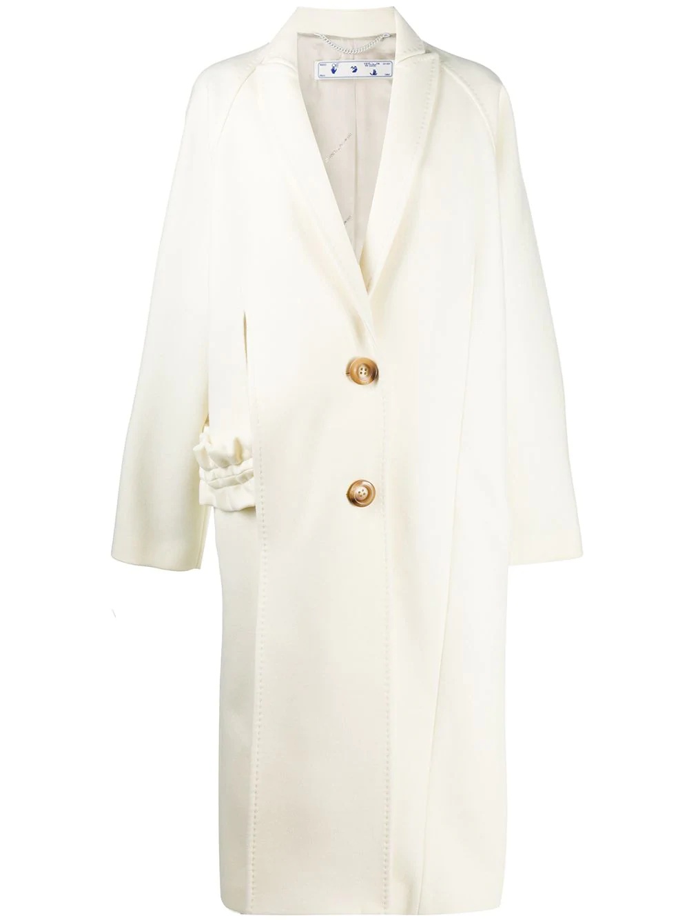 cut-out overcoat - 1