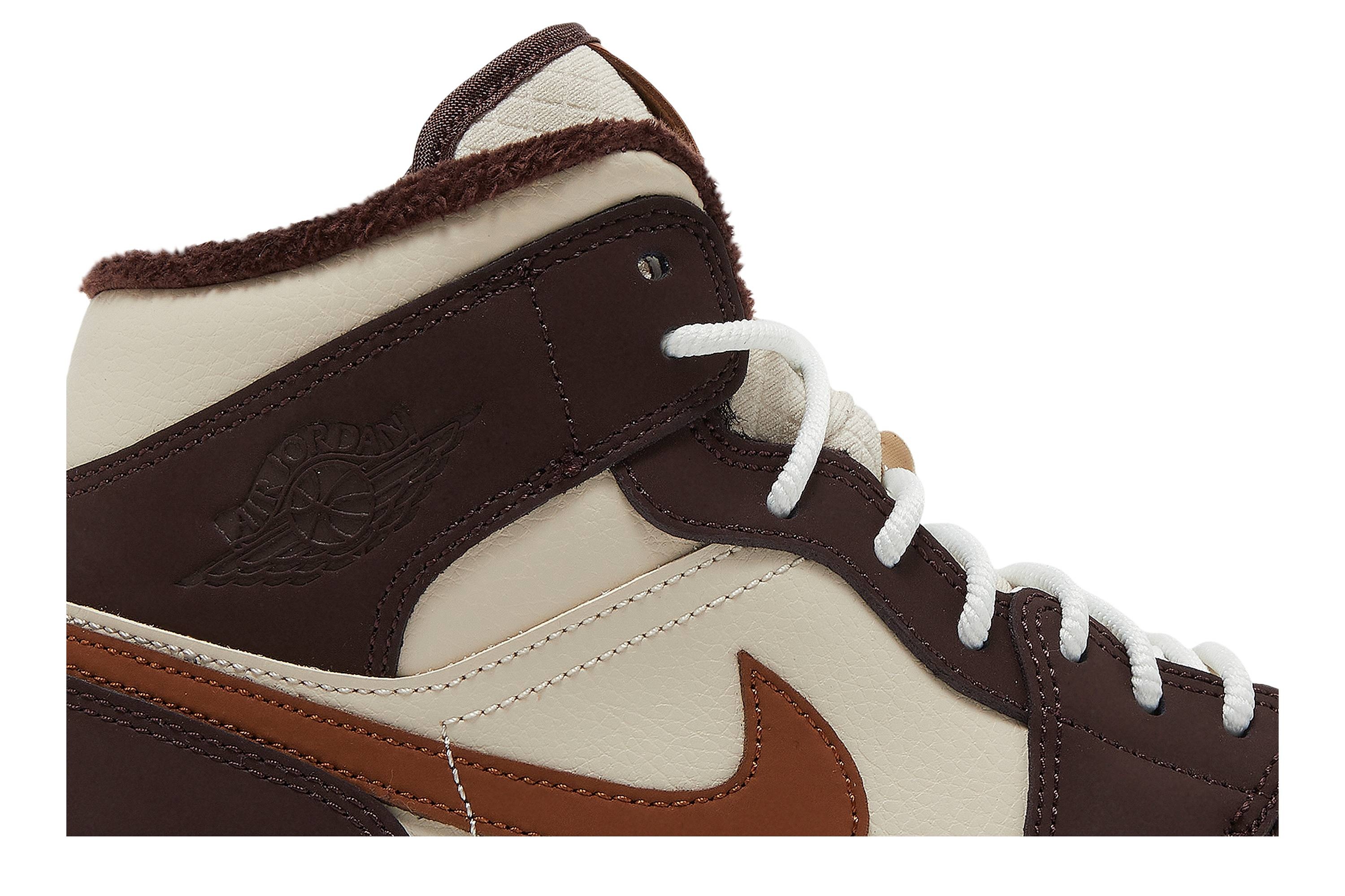 Wmns Air Jordan 1 Mid SE 'Cream Dark Chocolate' - 2