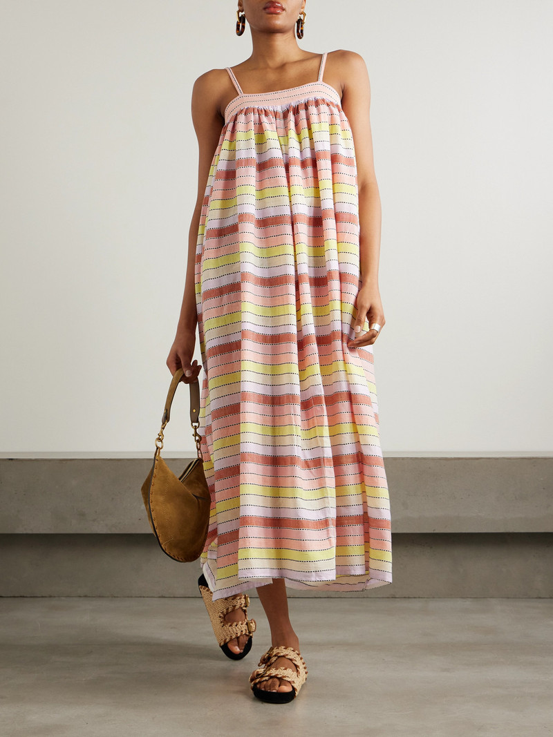 lemlem Eda Striped Cotton-blend Maxi Dress outlook