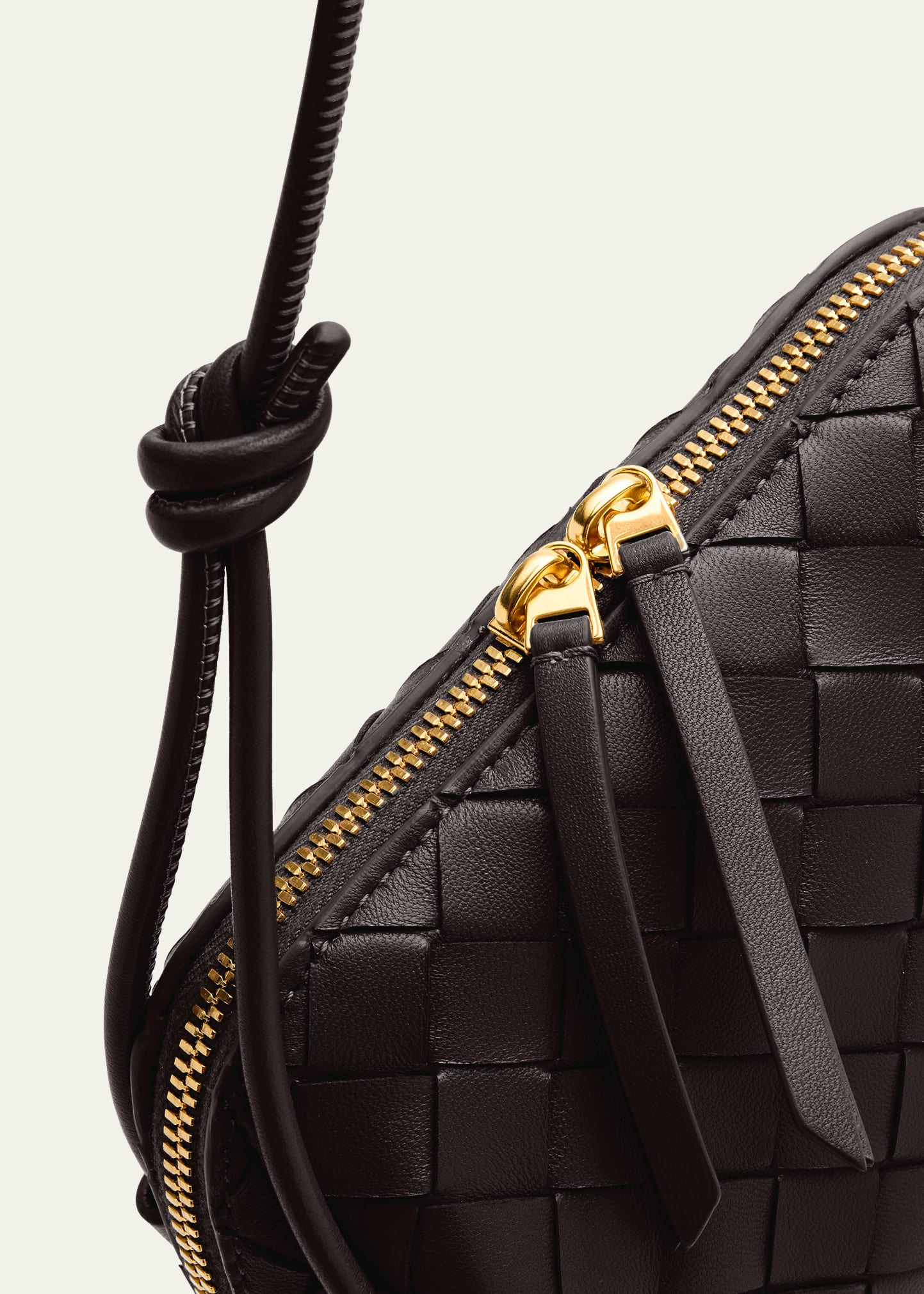 Zip Leather Pouch Shoulder Bag - 5