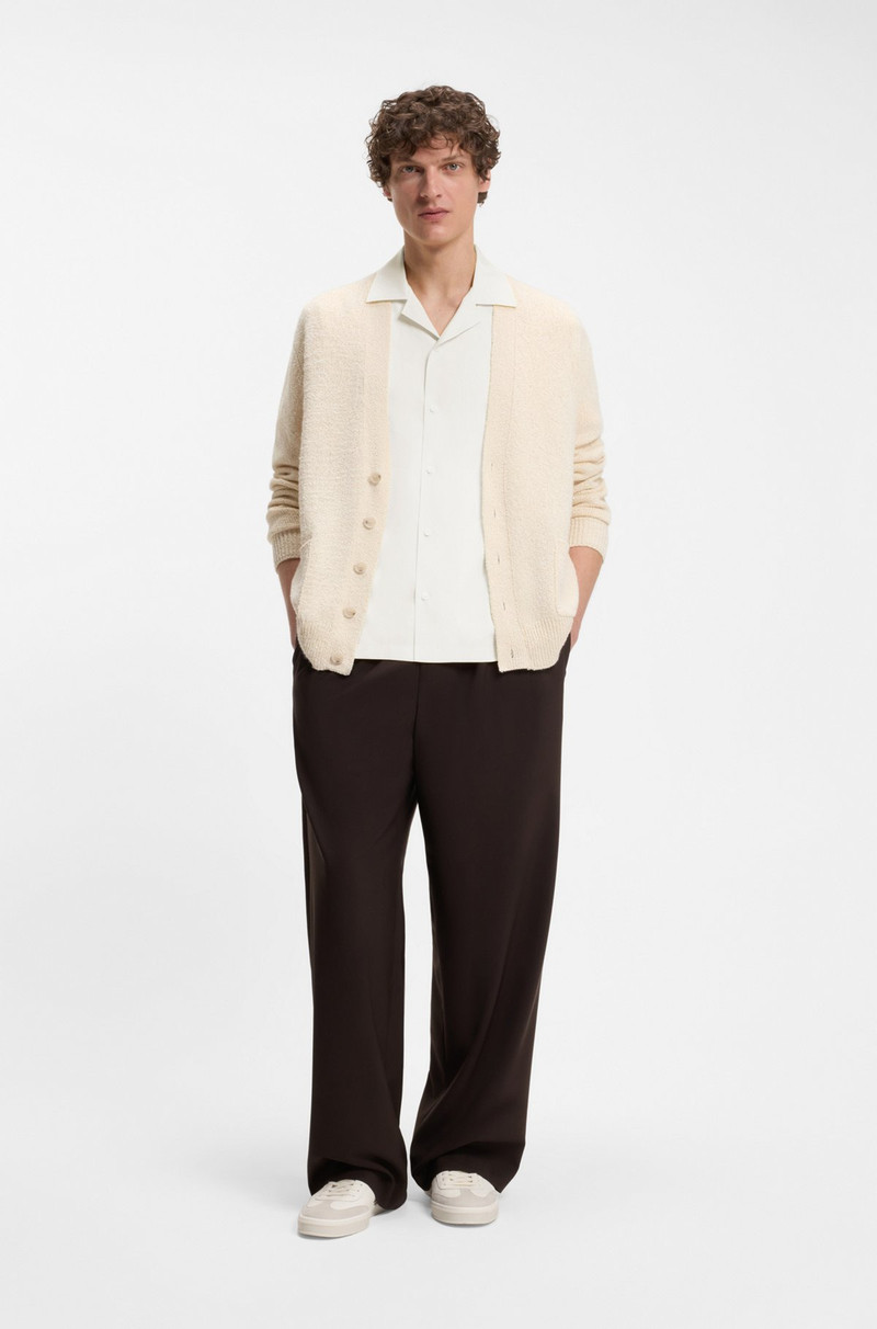 BOSS BOSS BY BECKHAM RELAXED-FIT SHIRT IN FLUID FABRIC outlook
