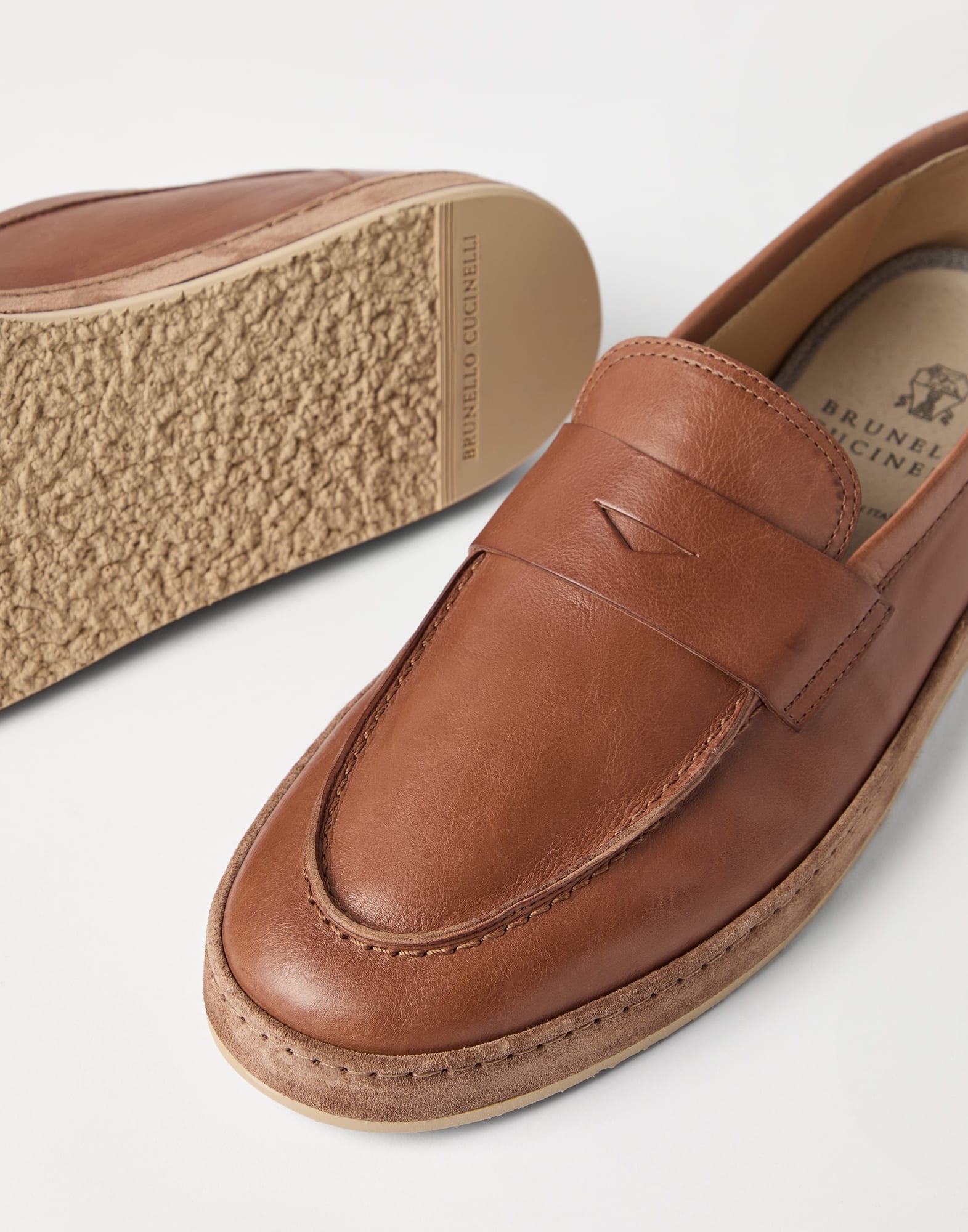 Soft calfskin loafer sneakers - 3