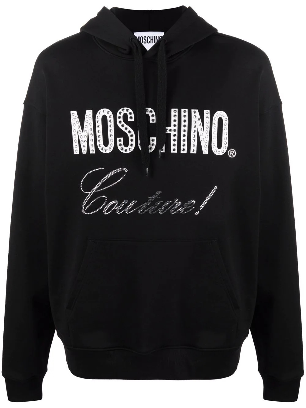 Moschino Couture crystal-embellished hoodie - 1