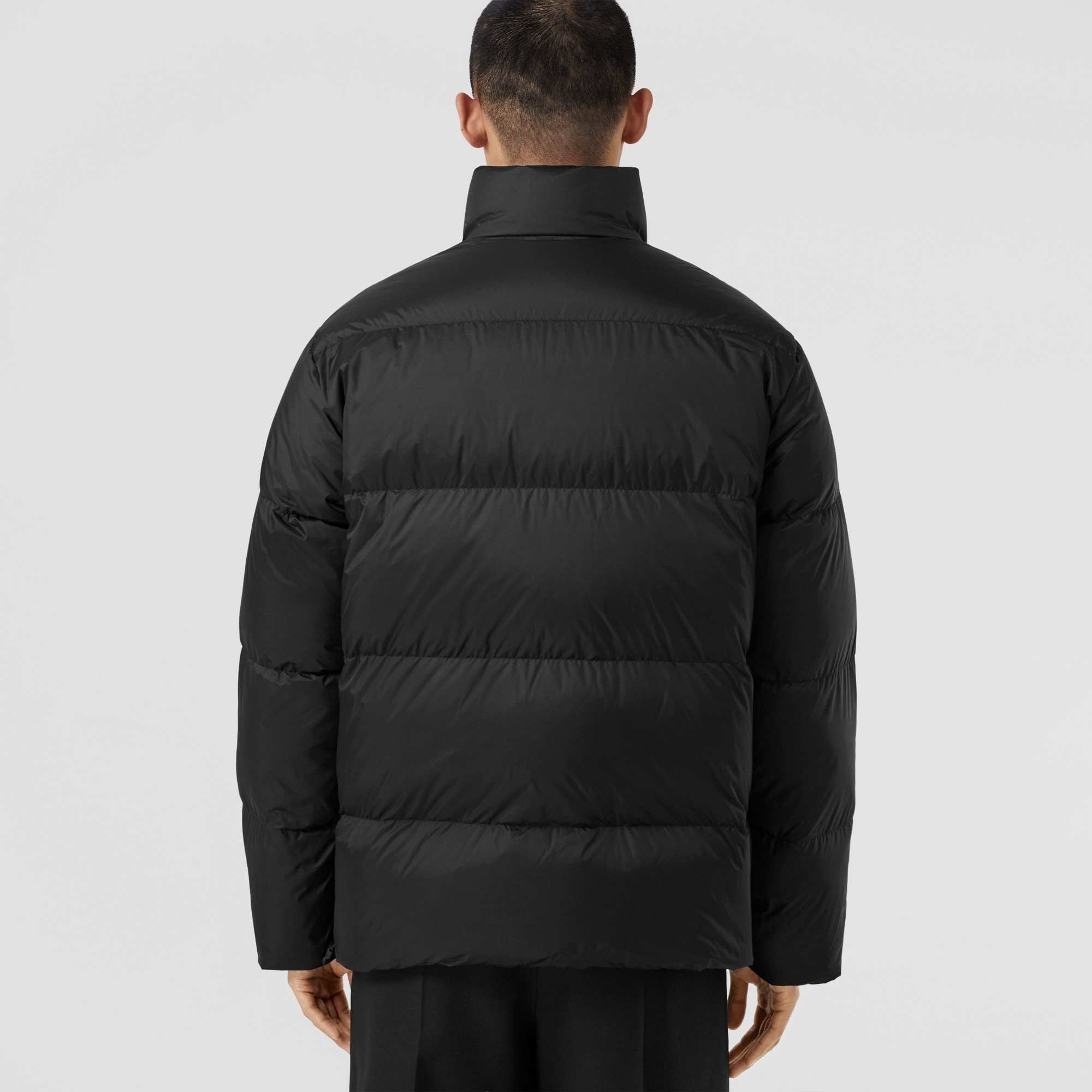 Reversible Rabbit Nylon Jacquard Puffer Jacket - 3