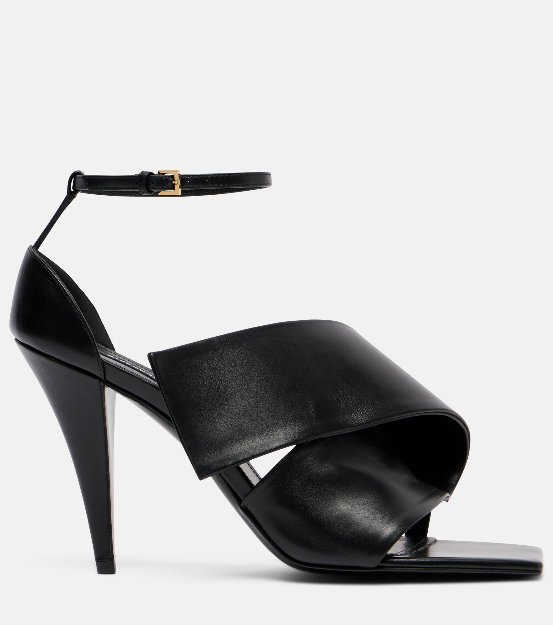 Sliced Square 95 leather sandals - 4