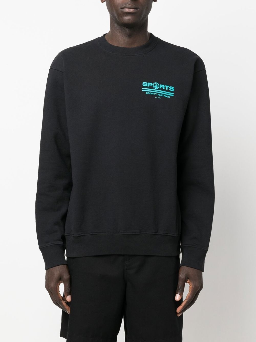logo-print long-sleeve sweatshirt - 3