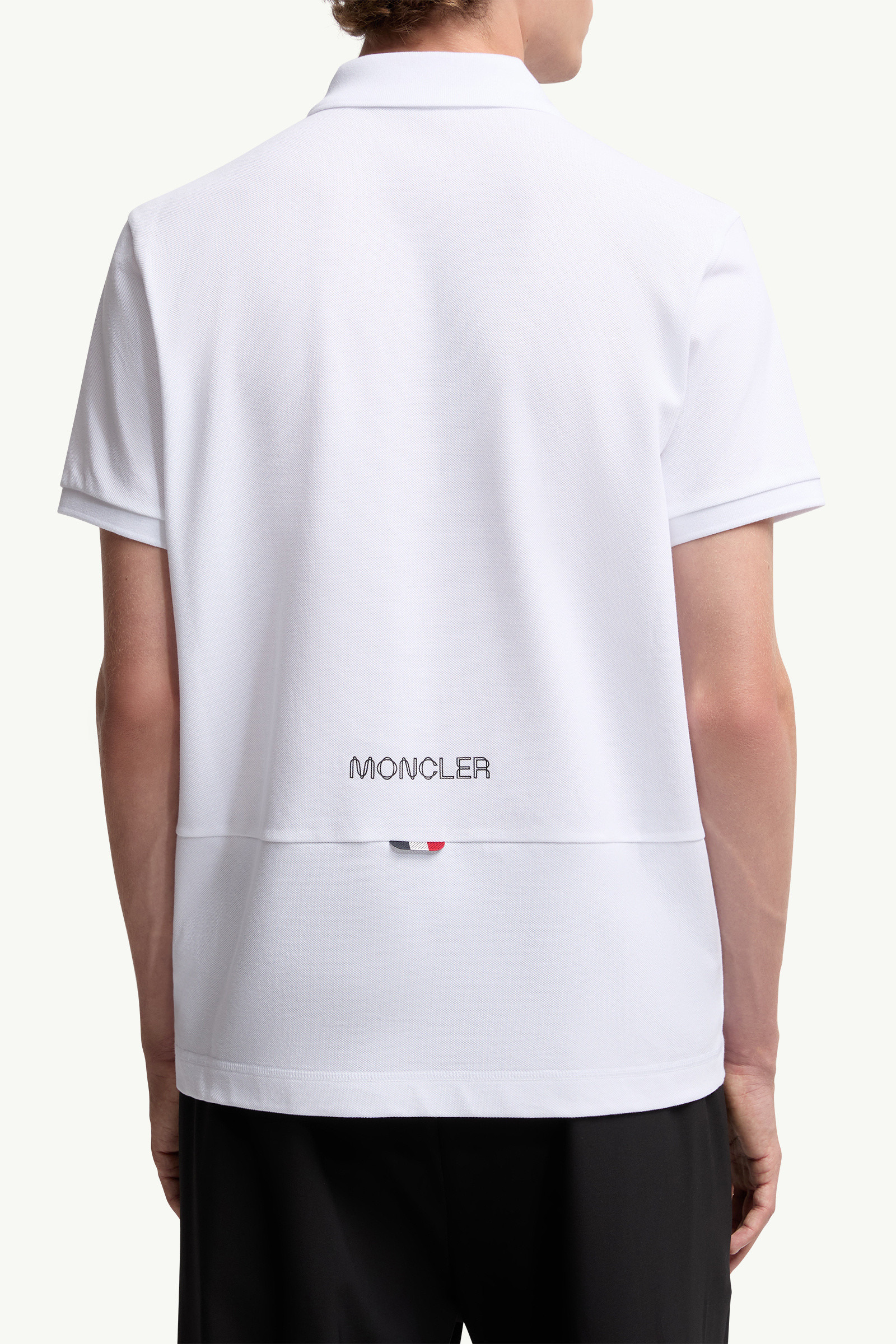 Logo Patch Cotton Piquet Polo Shirt - 6