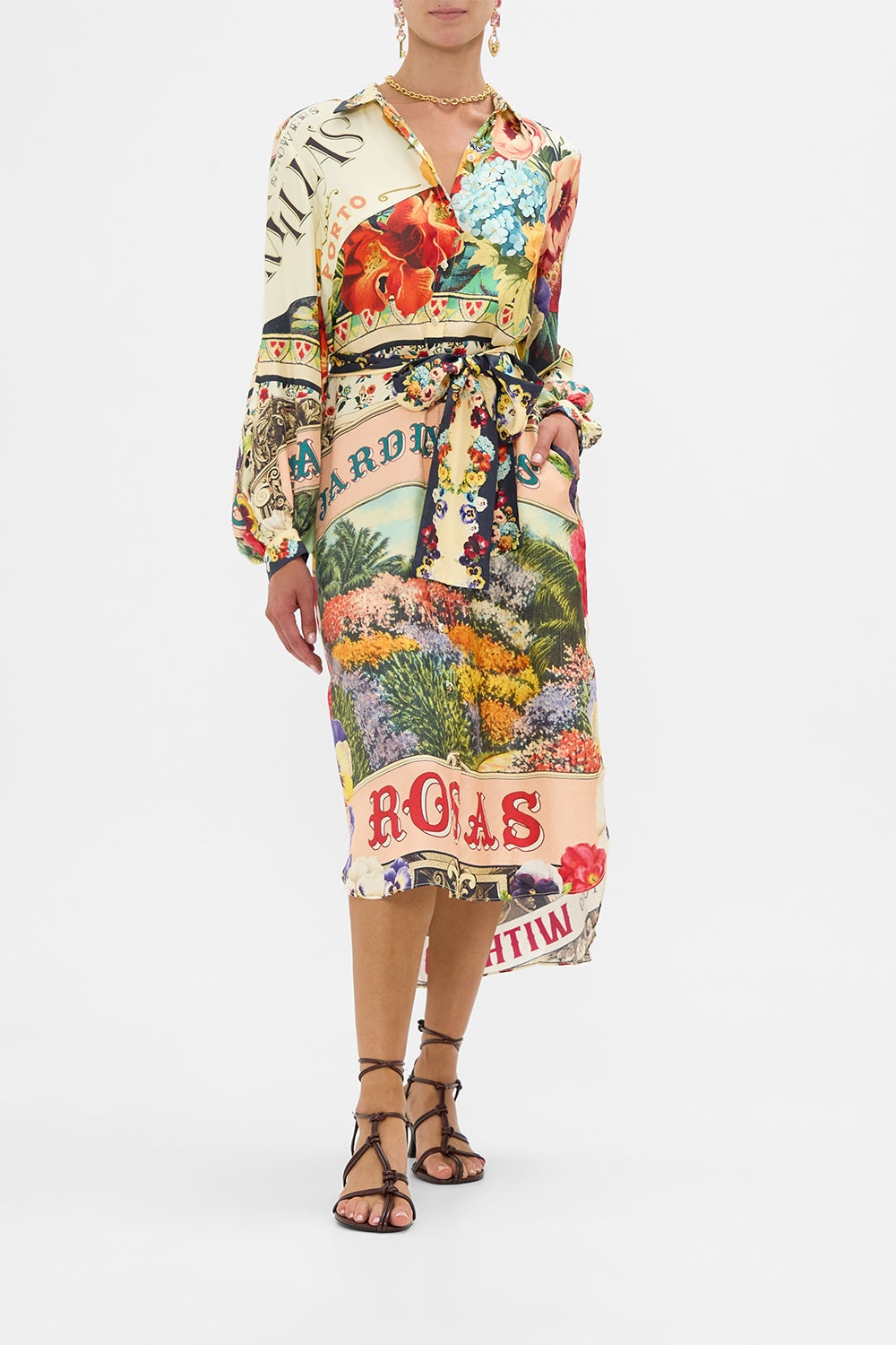 HIGH LOW MIDI SHIRT DRESS - 2