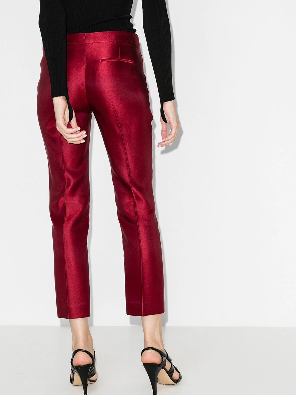 mid-rise cropped trousers - 3