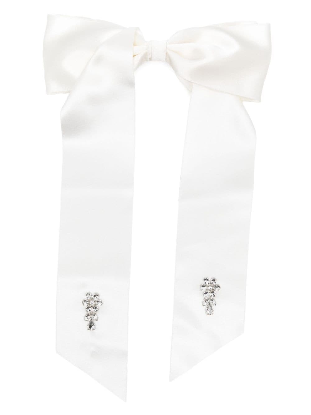 crystal-embellished hair clip - 1