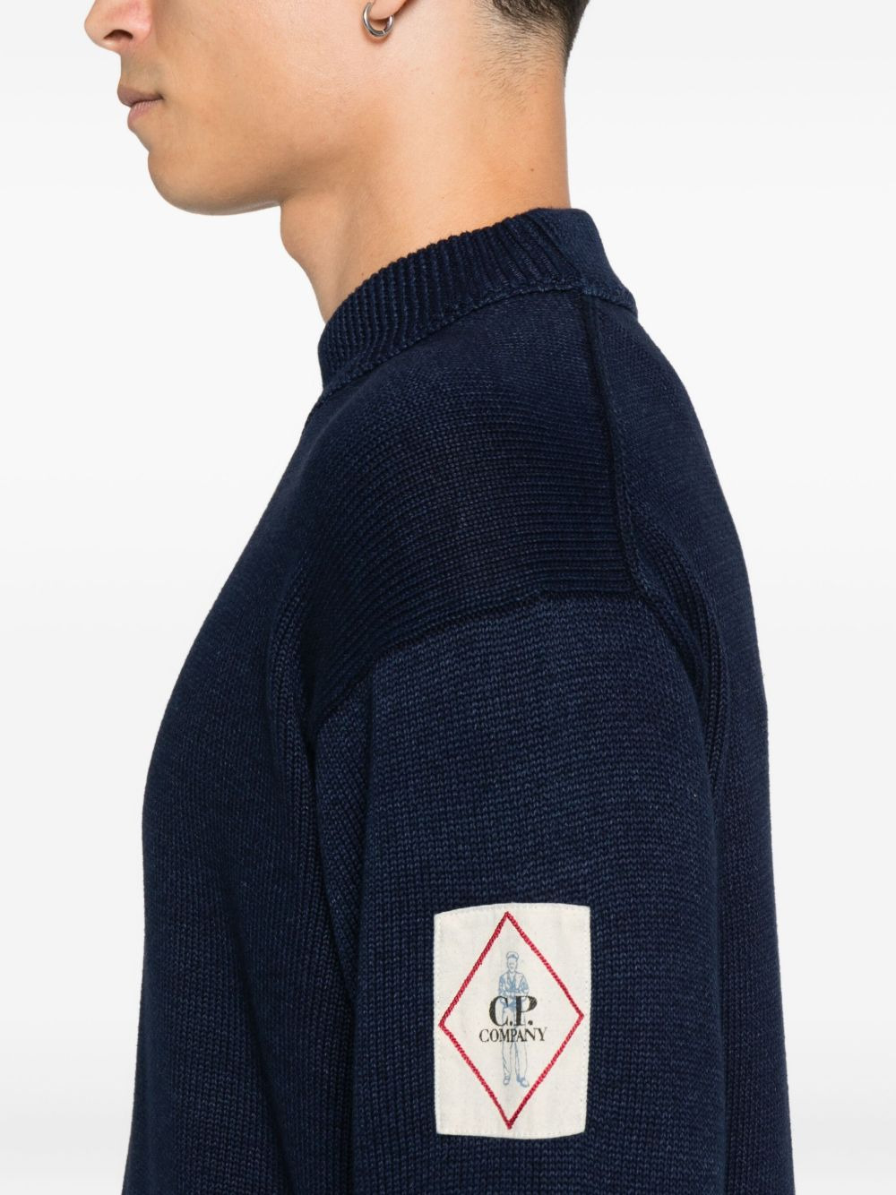 logo-patch sweater - 5