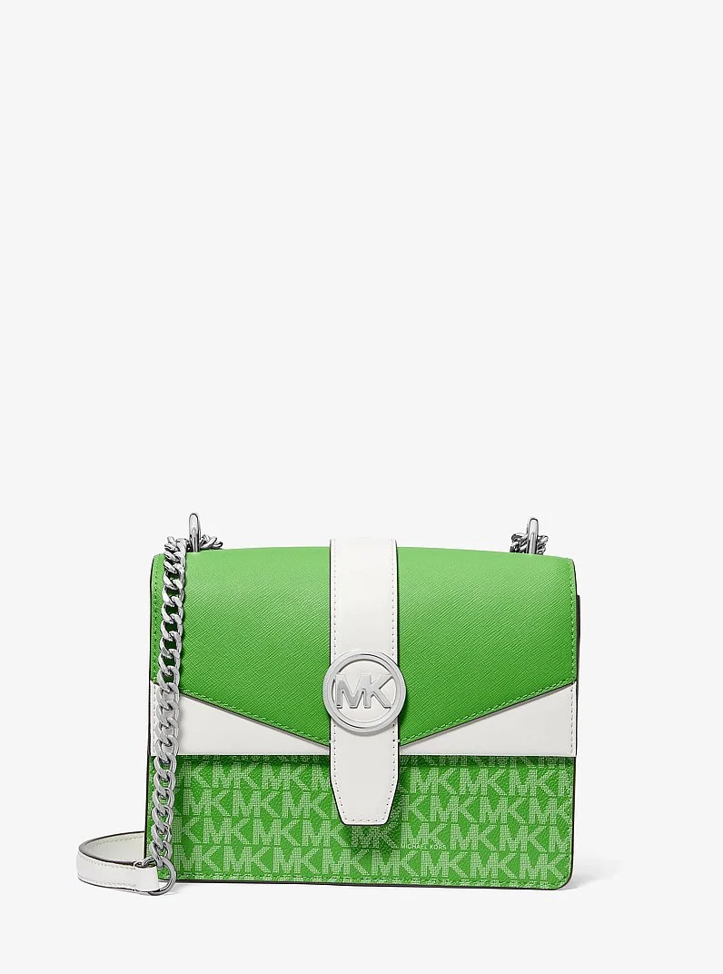 Greenwich Small Color-Block Signature Logo Crossbody Bag - 1