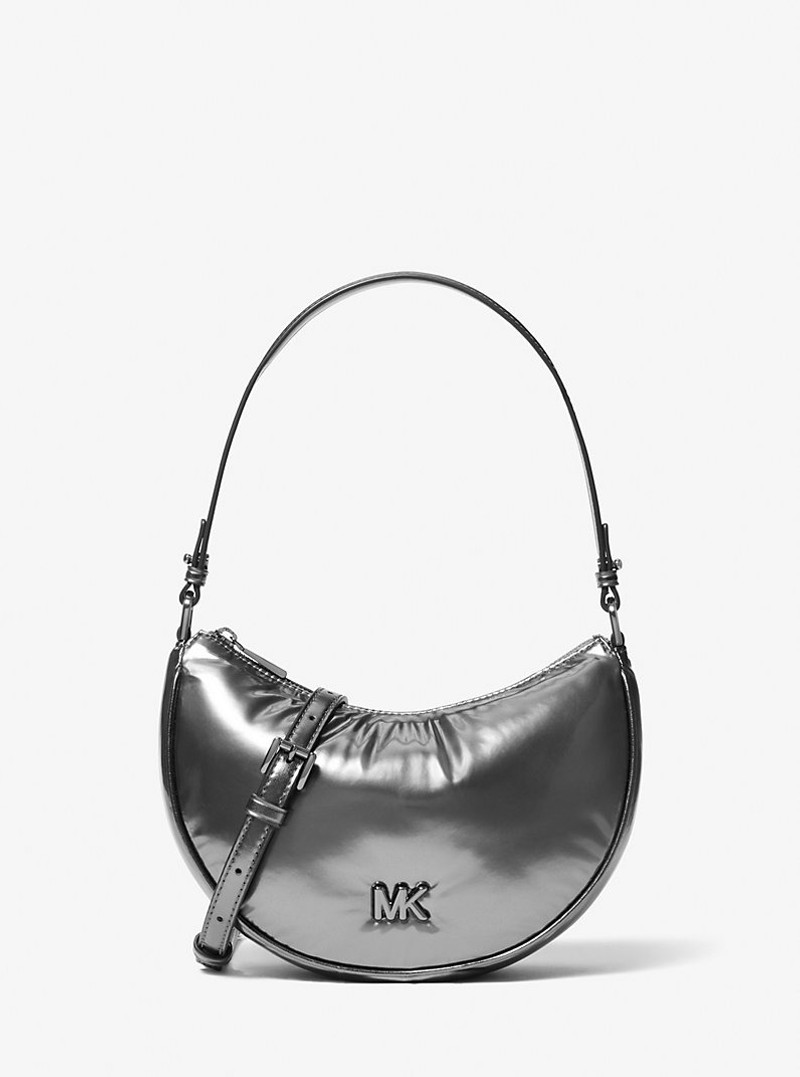 Kyla Small Puffy Metallic Convertible Pochette 1