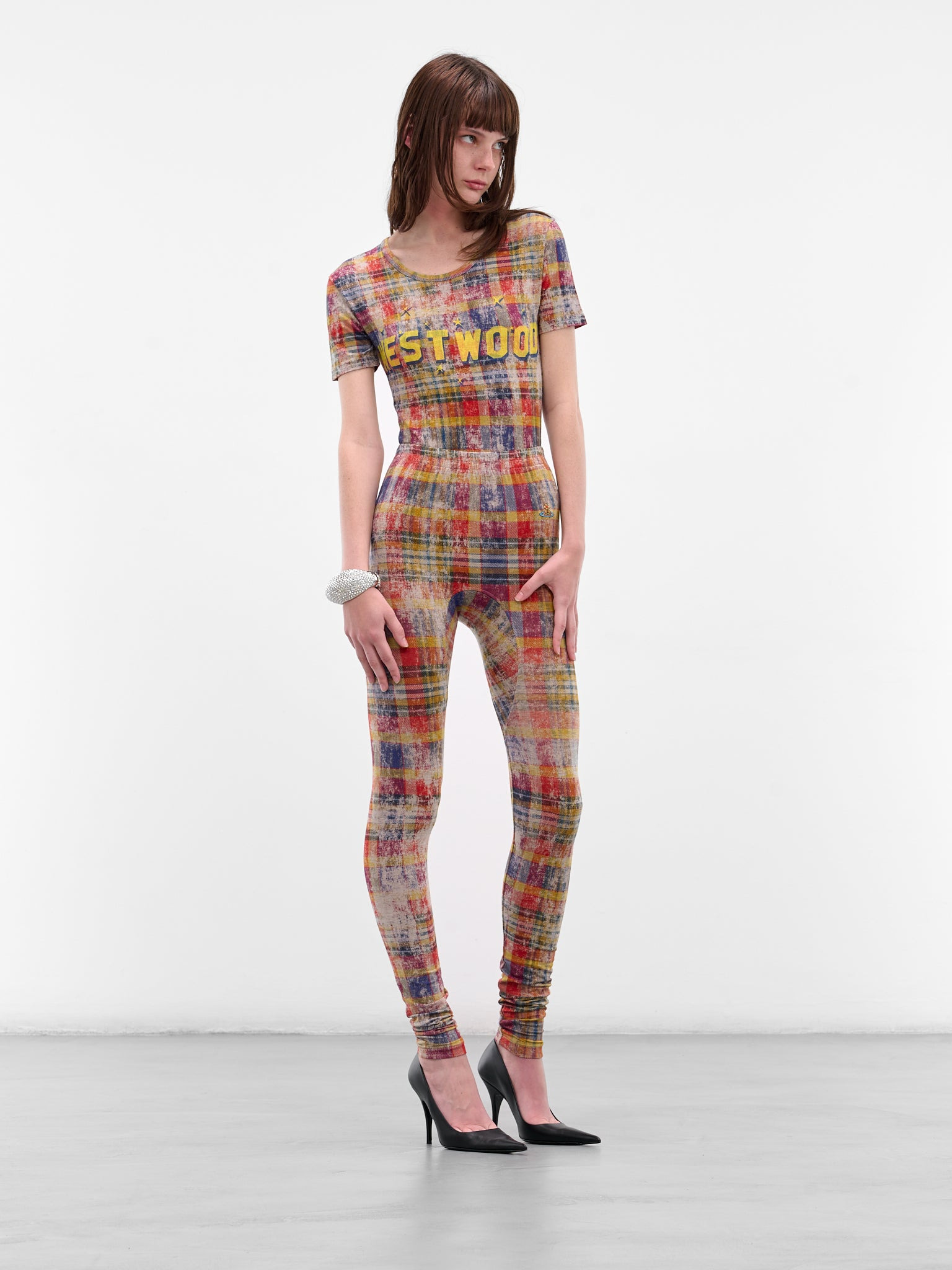 Red Distressed Tartan Peru Tee - 6