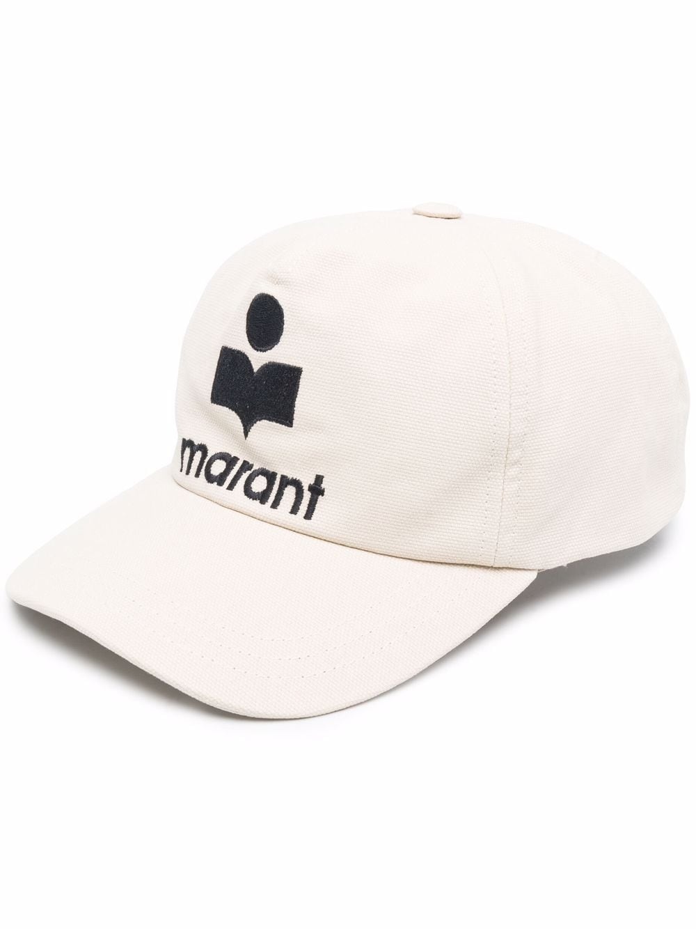 logo-embroidered cotton cap - 1