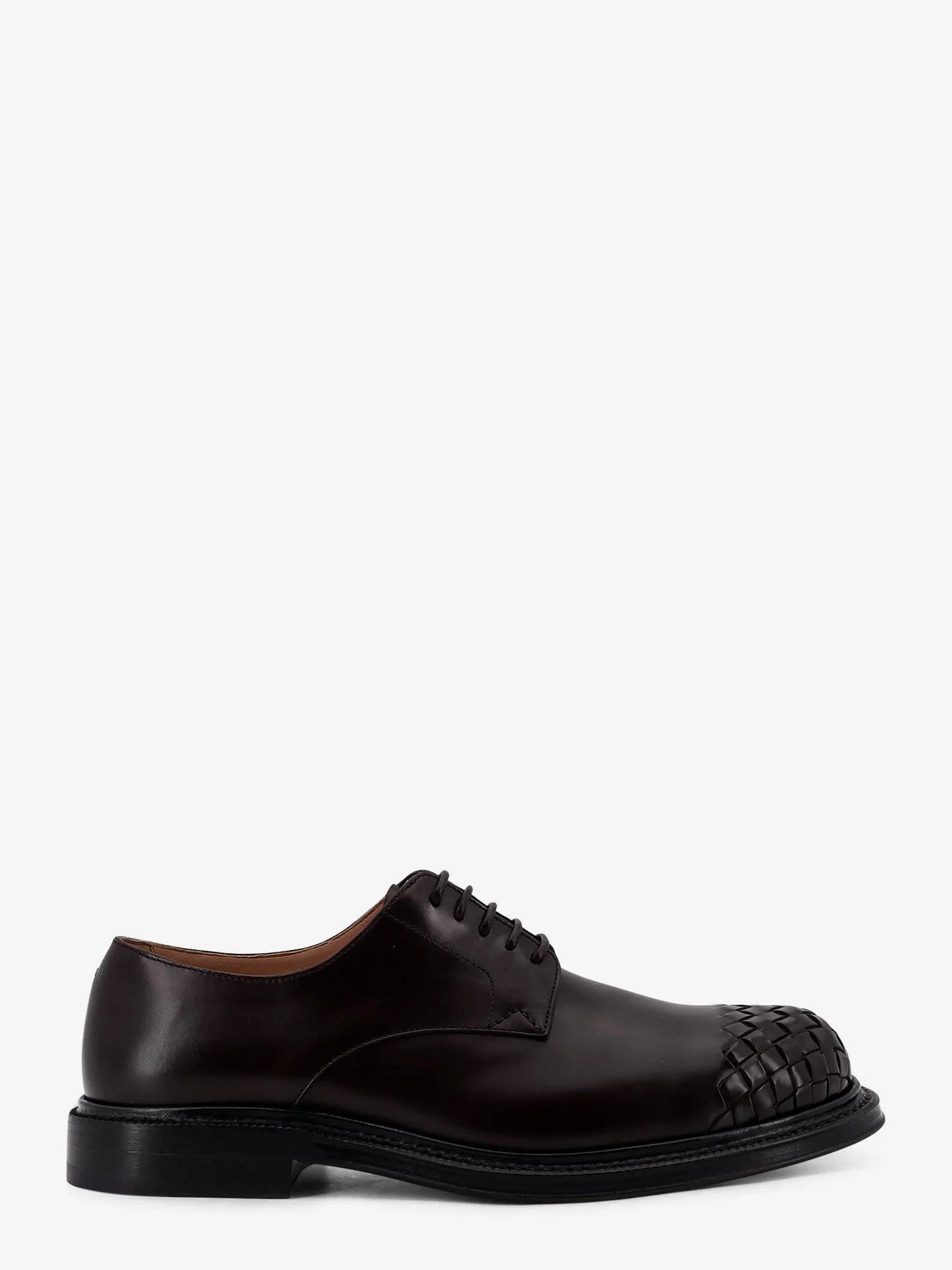 Bottega Veneta James Leather Lace-Up Shoe - 1