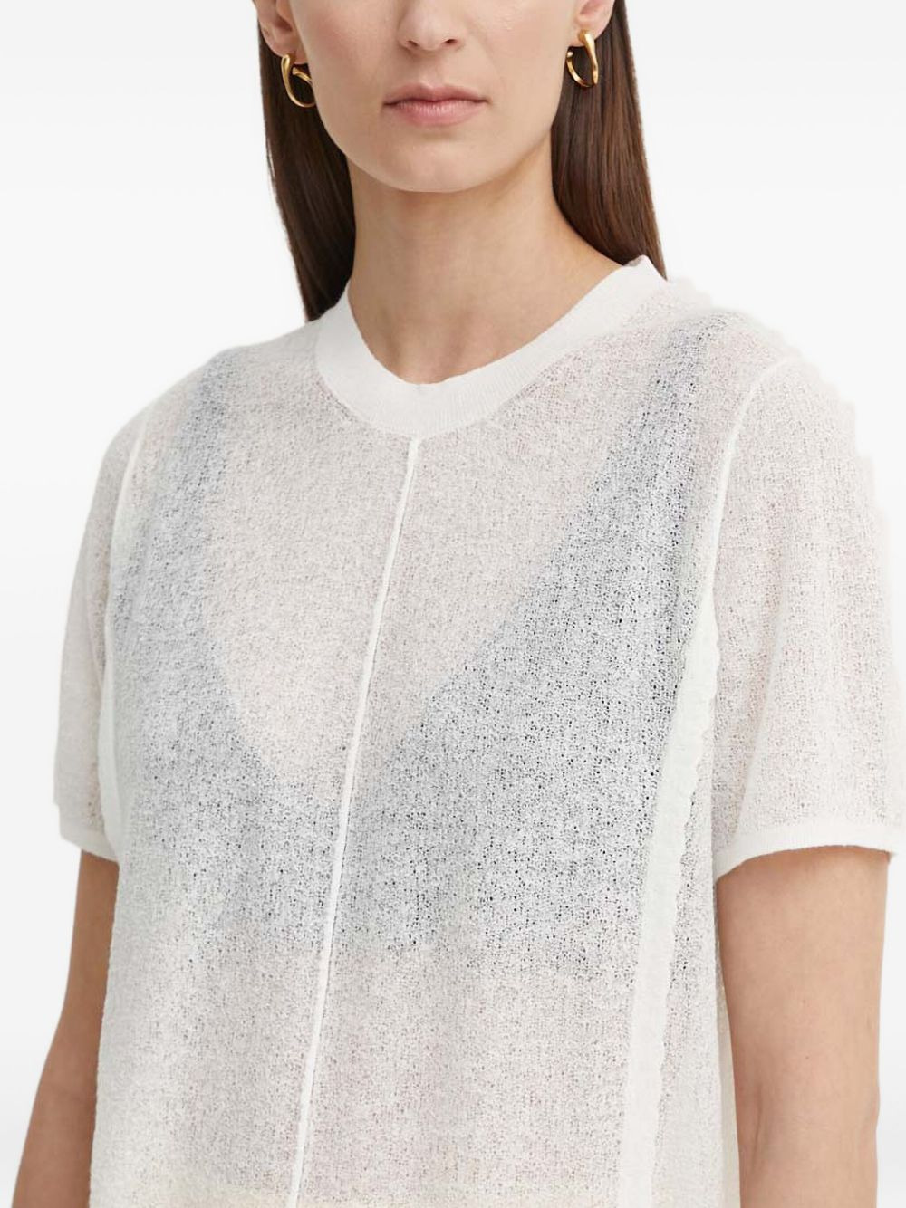 knit short-sleeve T-shirt - 4