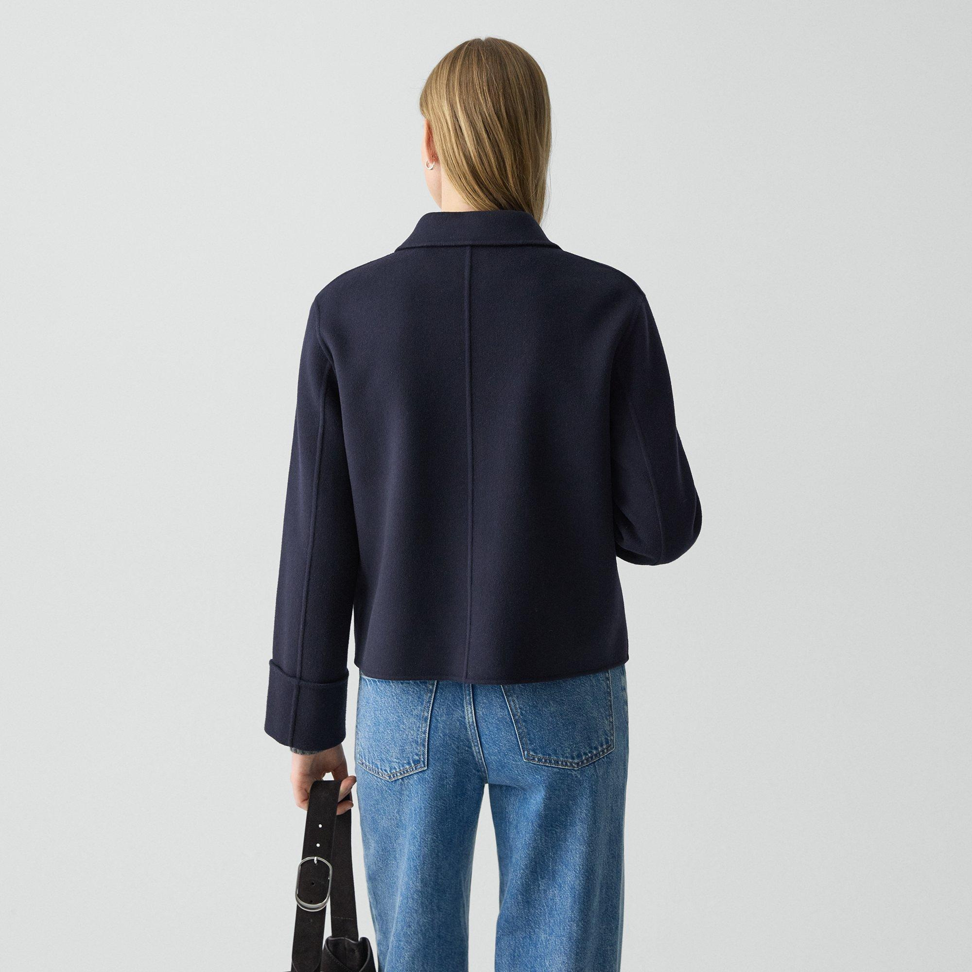 Boxy Cuff Jacket in Double-Face Wool-Cashmere - 4