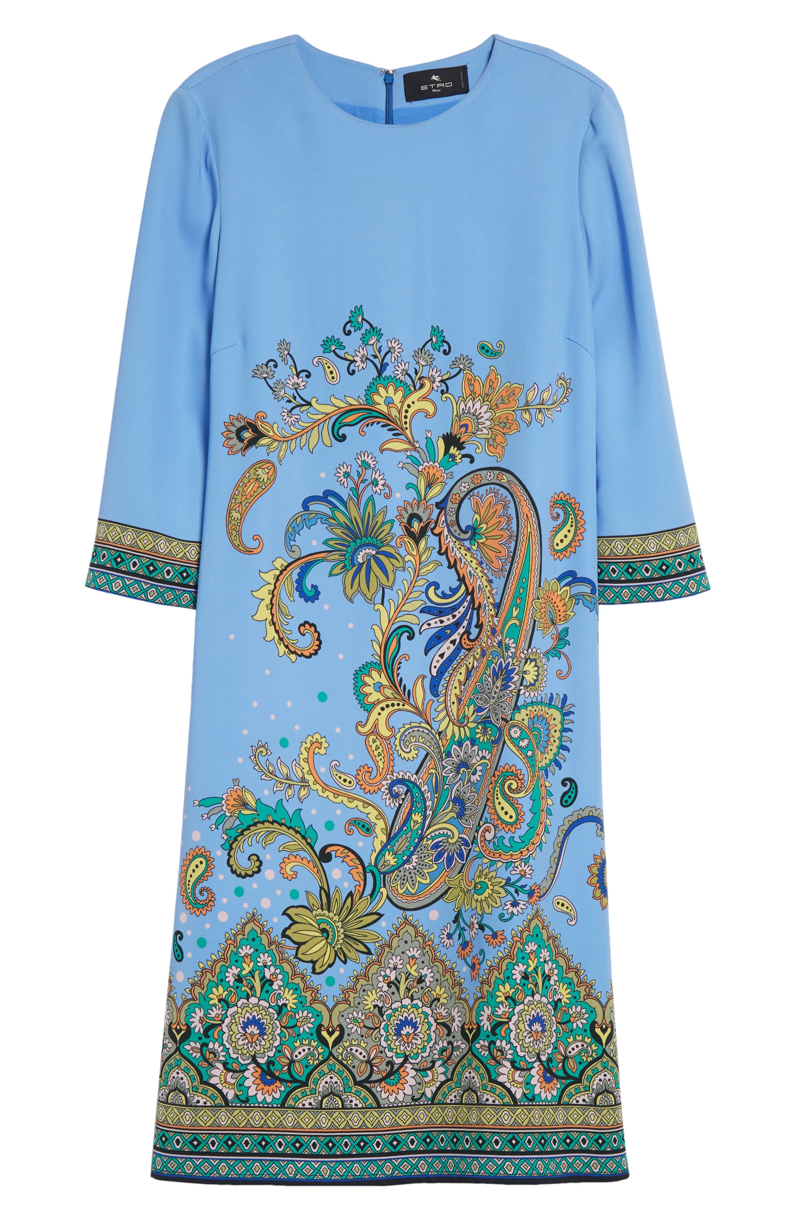 Etro Paisley Shift Dress in Stampa F.do Blu at Nordstrom - 5