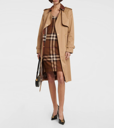 Burberry Vintage Check knit jersey minidress outlook