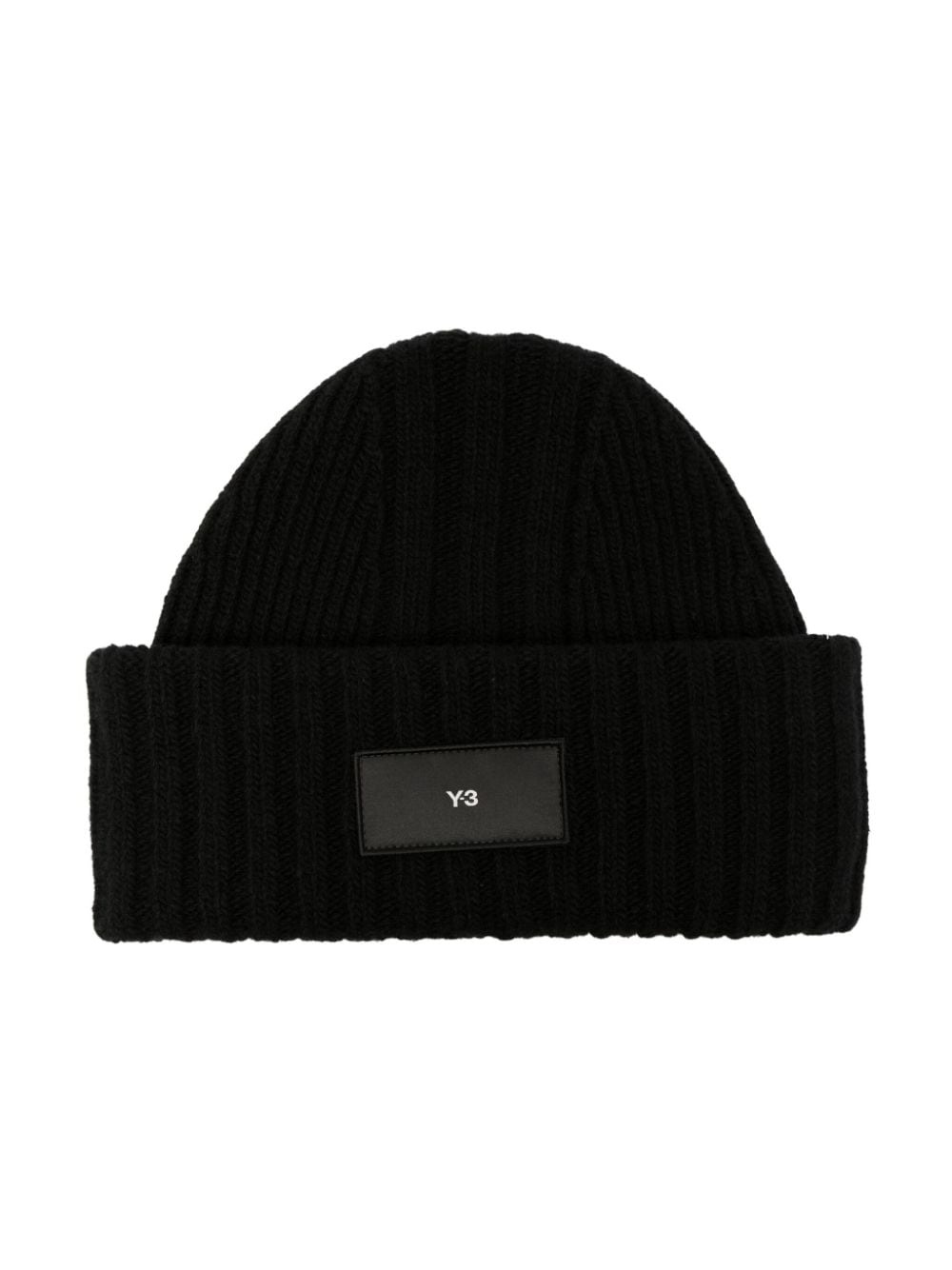 Y-3 LOGO BLACK WINTER HAT - 1