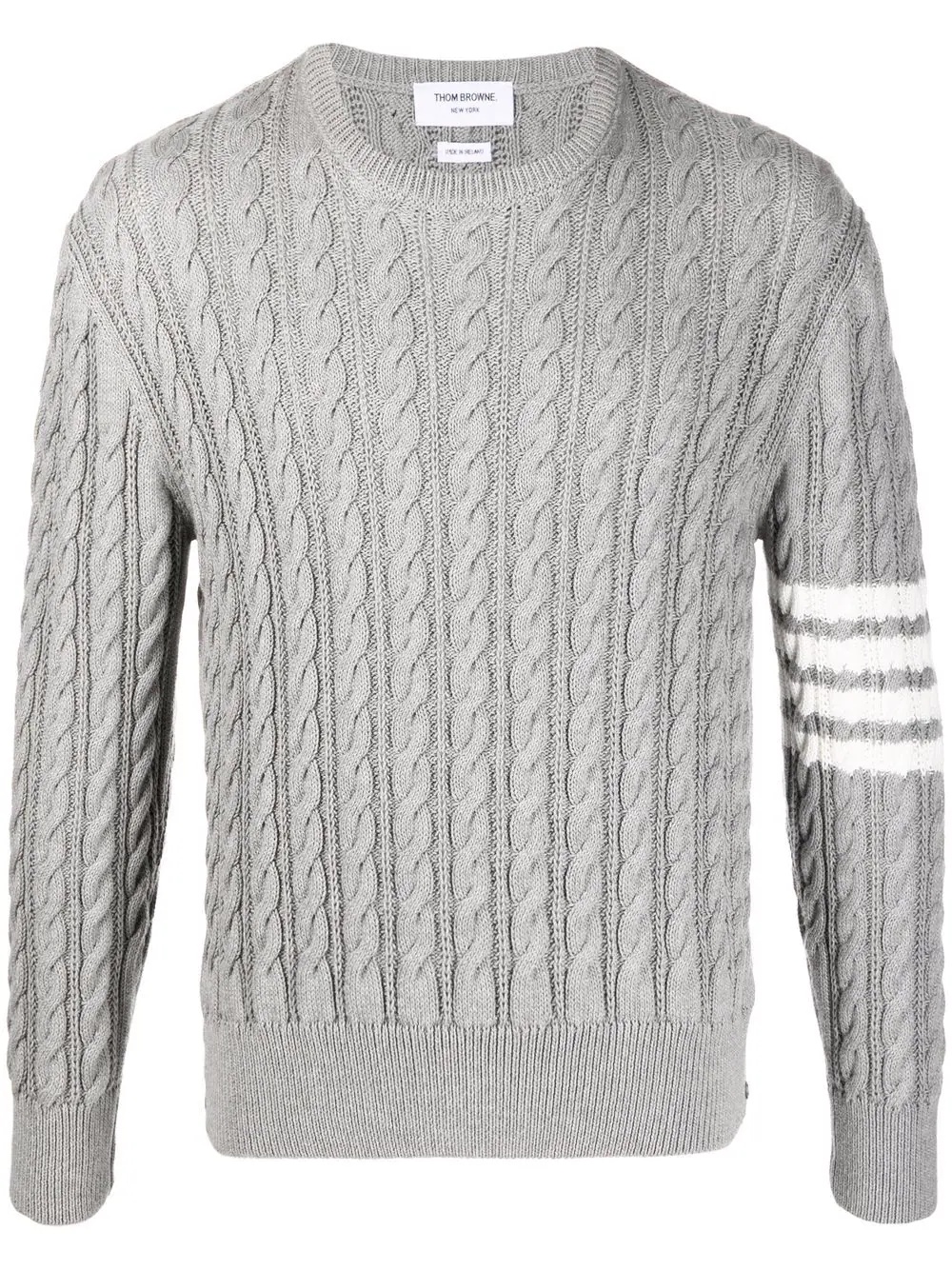 4-Bar cable-knit jumper - 1