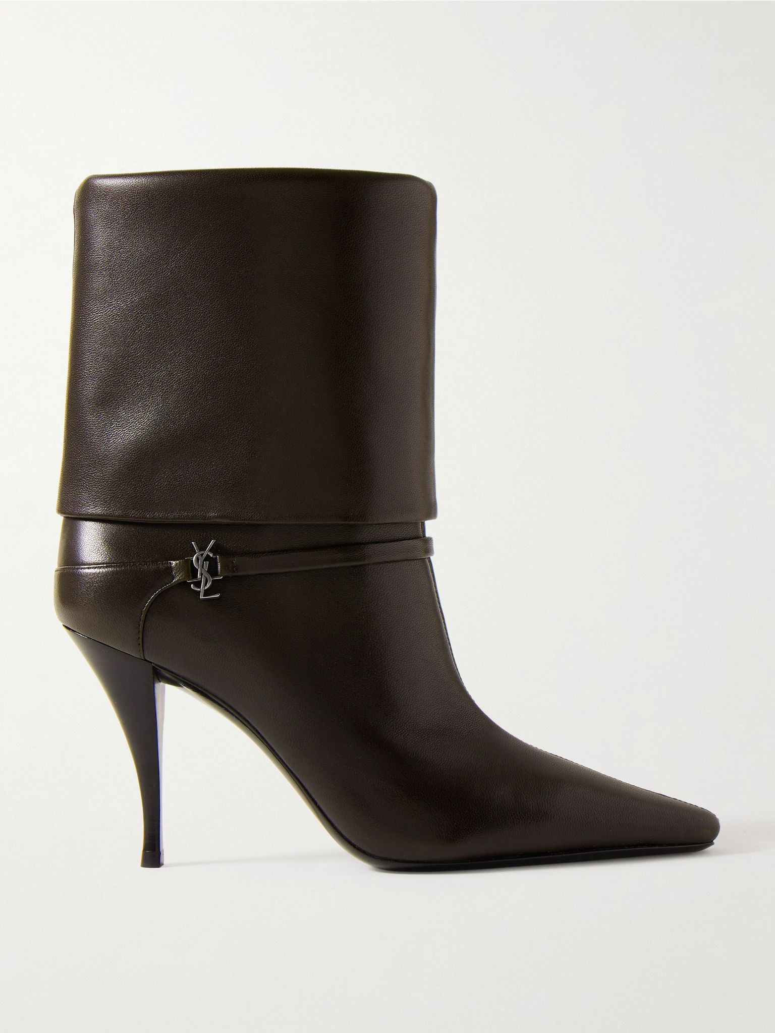 Niki embellished leather ankle boots Brown - 1