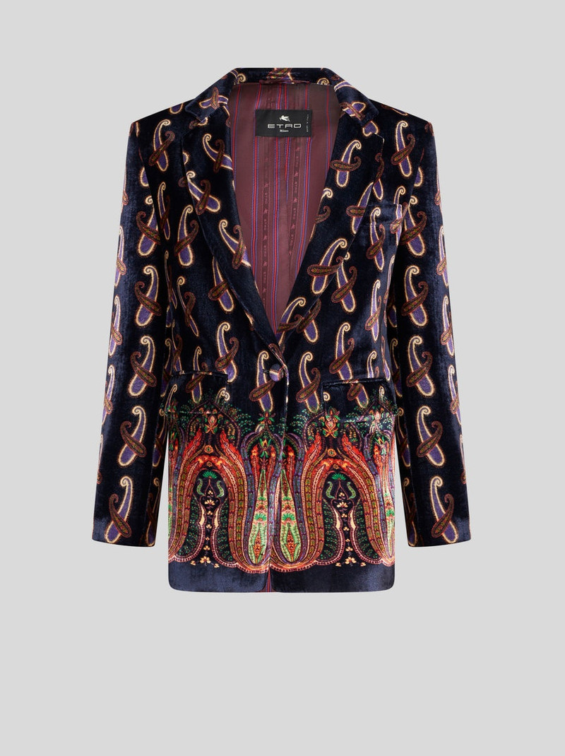 VELVET JACKET WITH PAISLEY 1