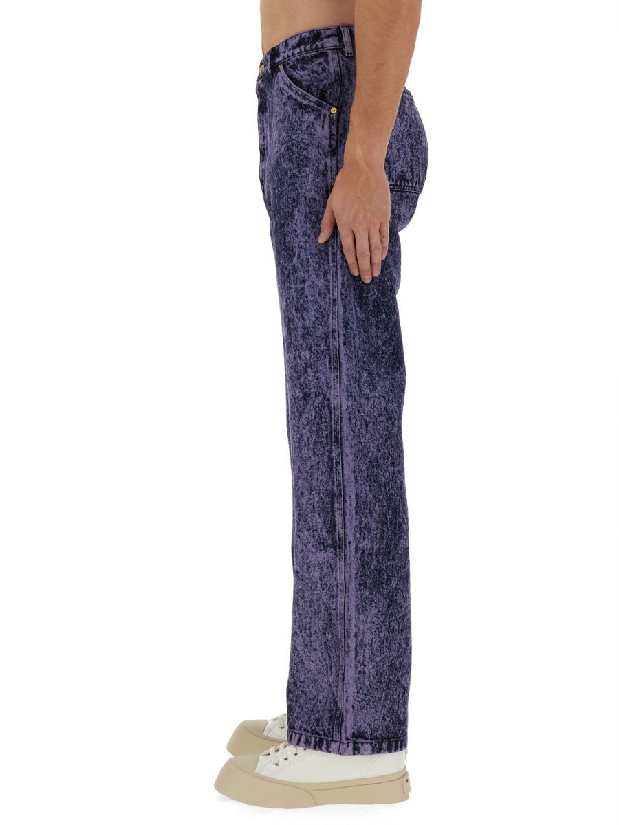 Marni Men Marbled Effect Jeans - 4