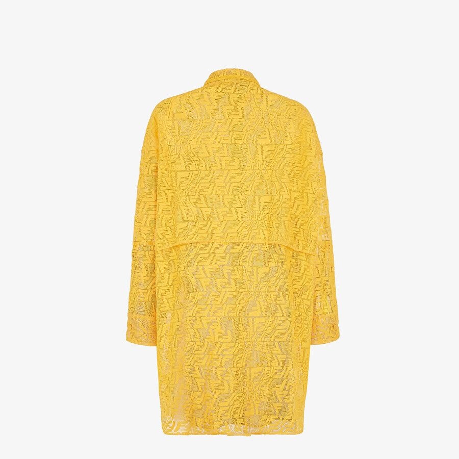 Yellow lace dress - 2