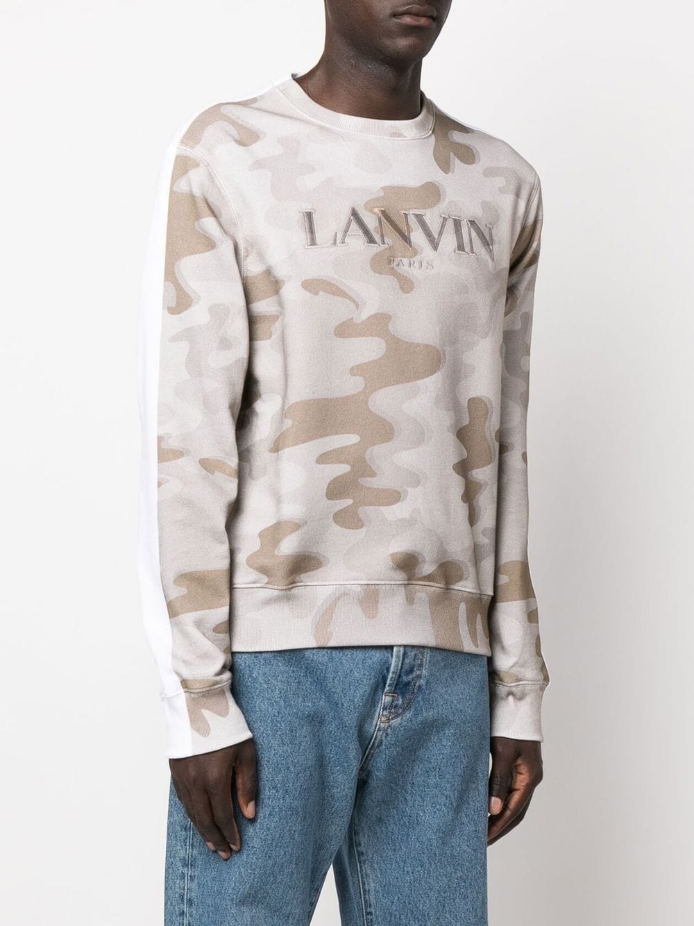 logo-embroidered camouflage-print sweatshirt - 2