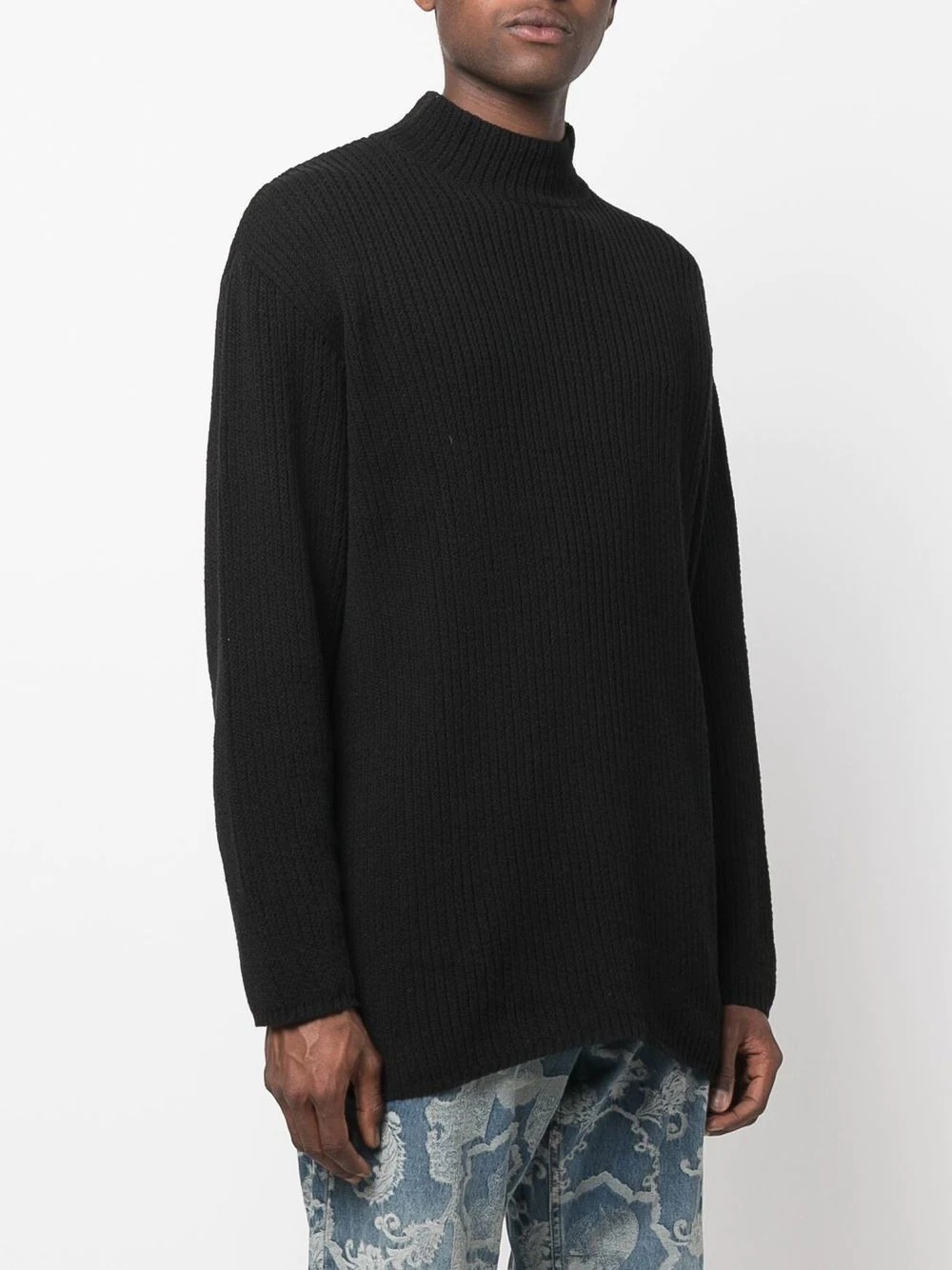 turtle-neck knitted jumper - 3