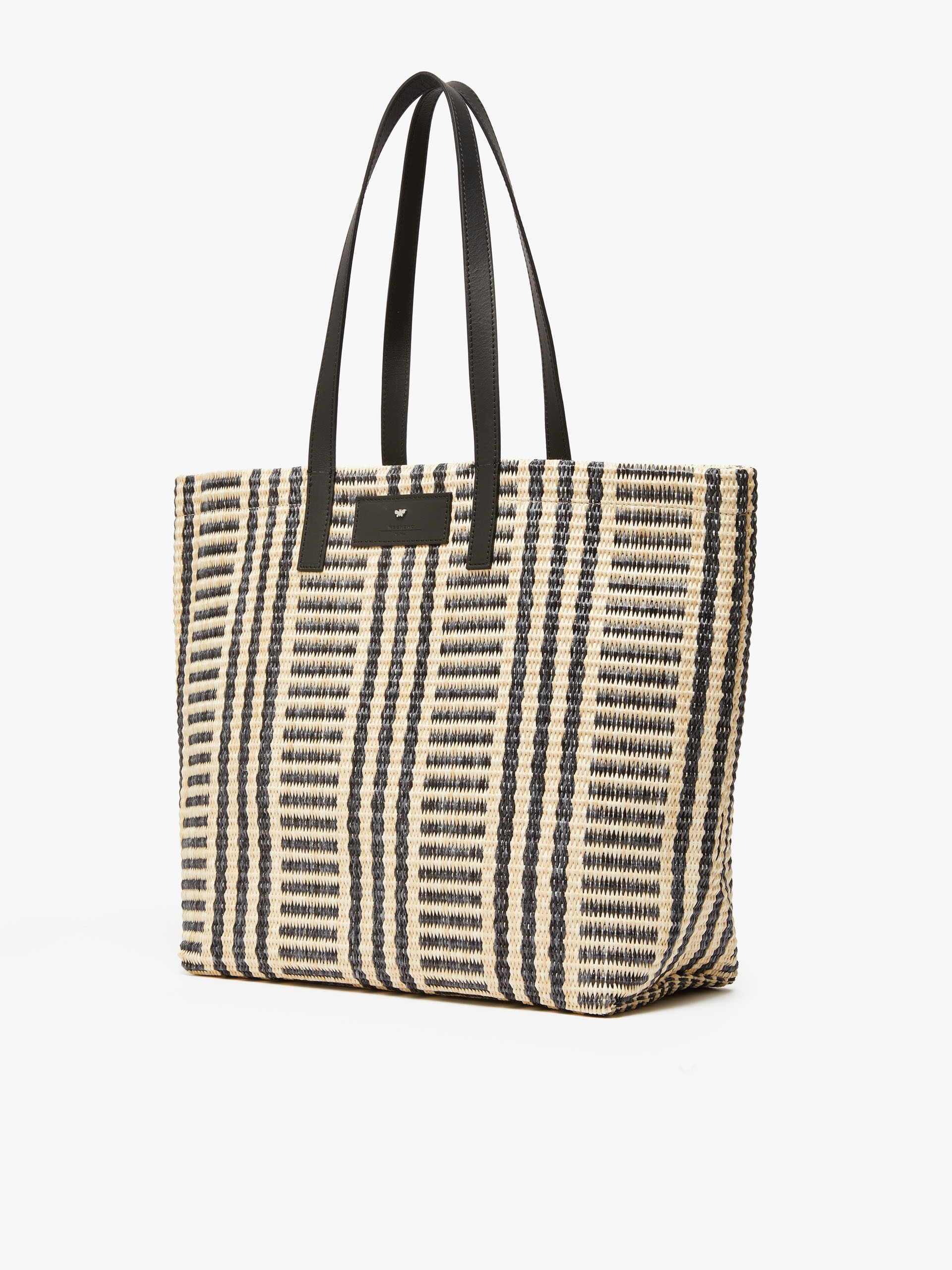 OTTANO Raffia-look jacquard shopping tote - 2
