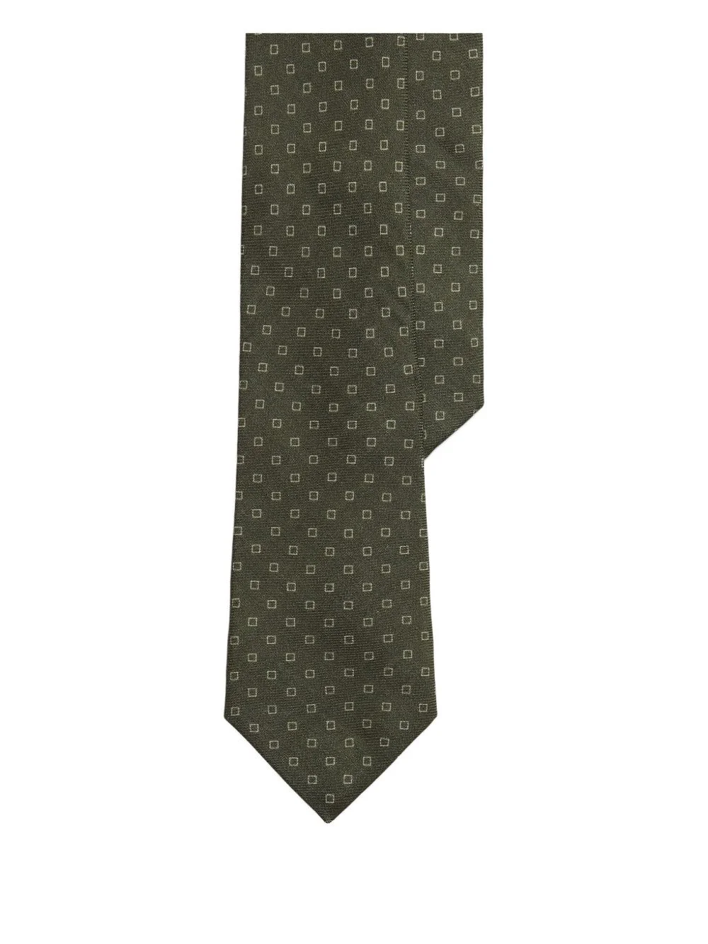 square-print tie - 1