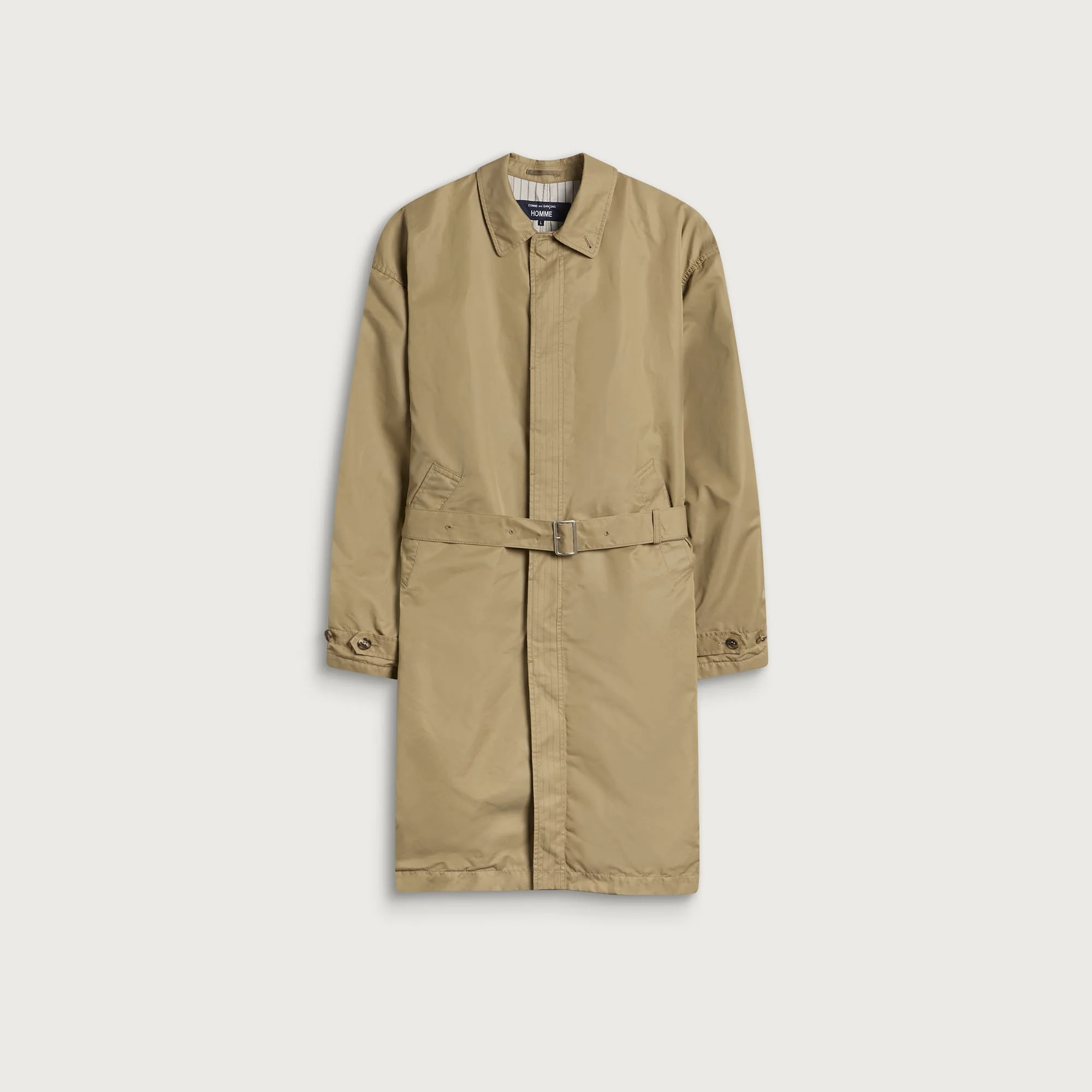 Comme des Garçons Homme Pleated Back Garment Treated Trench - 1