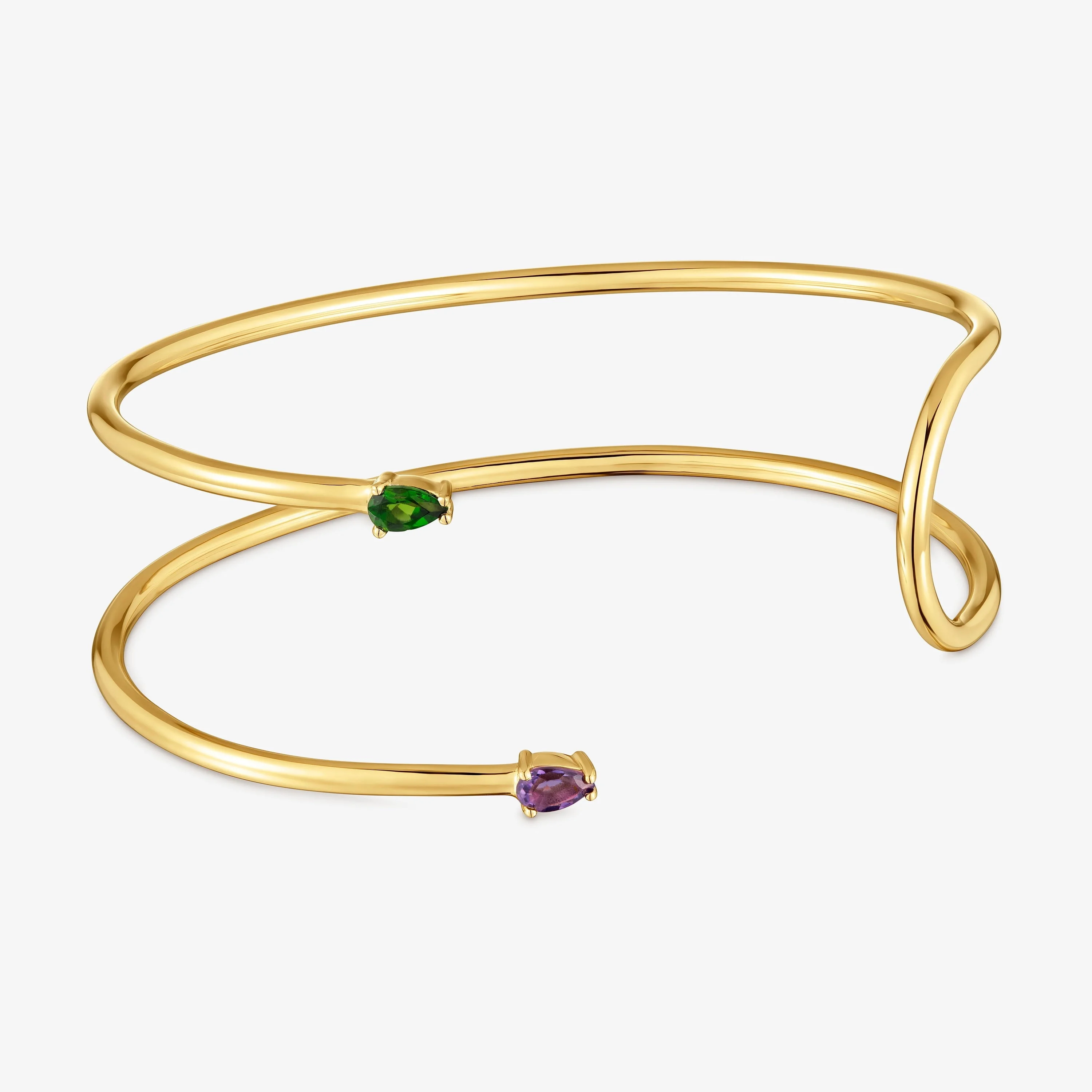 Bangle with 18kt gold vermeil and gemstones TOUS Lio - 1