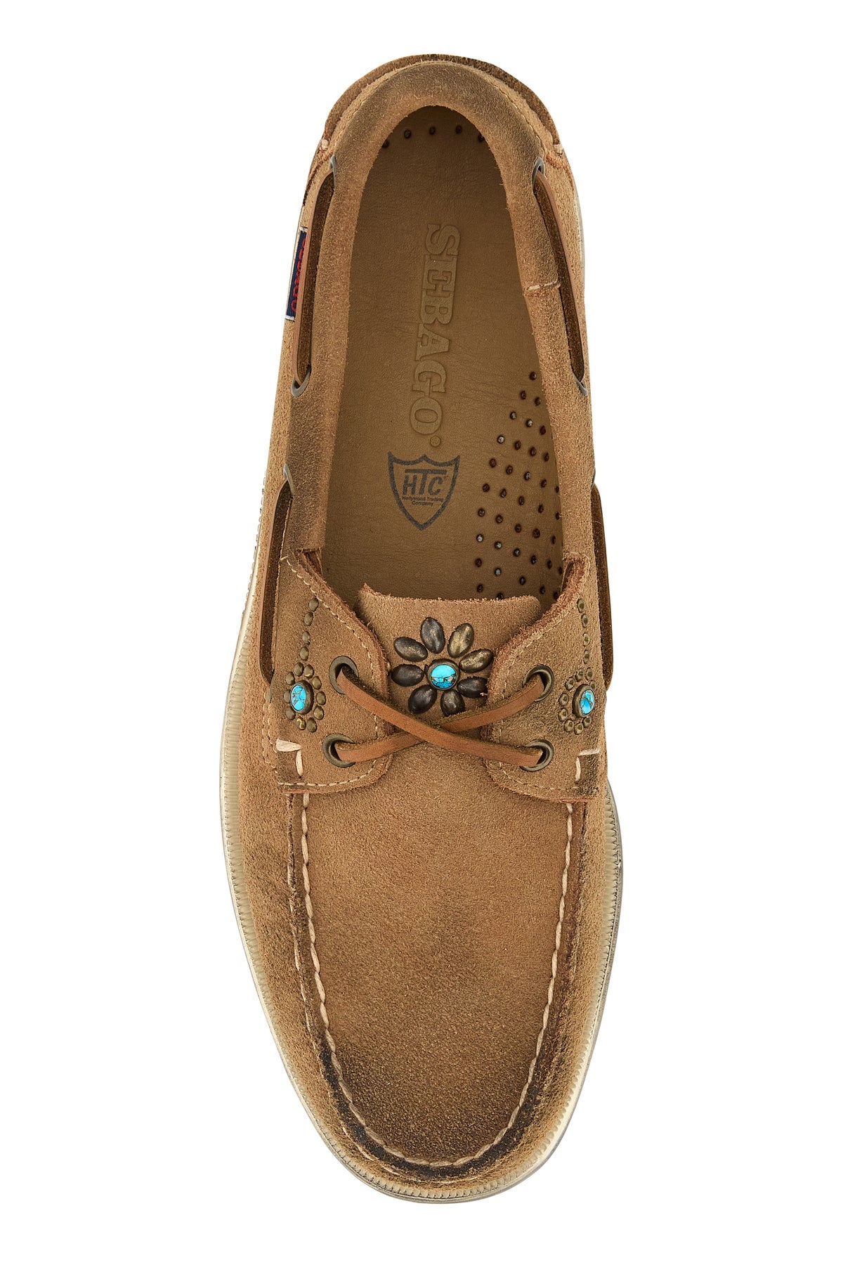 Camel suede Portland Flesh Out loafers - 4