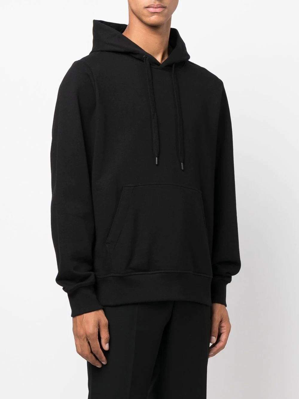 logo drawstring hoodie - 3