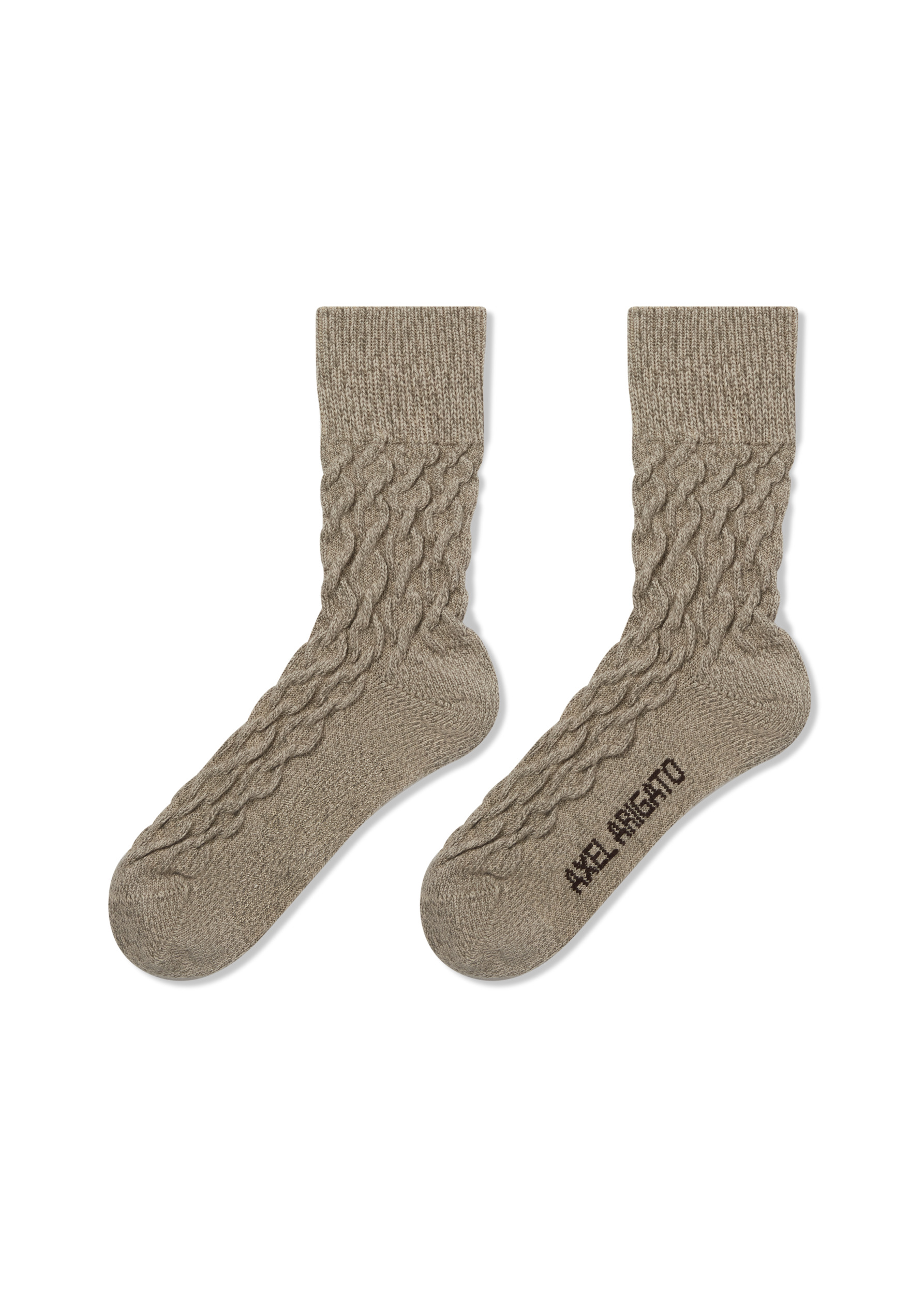 Cable Mélange Socks - 1