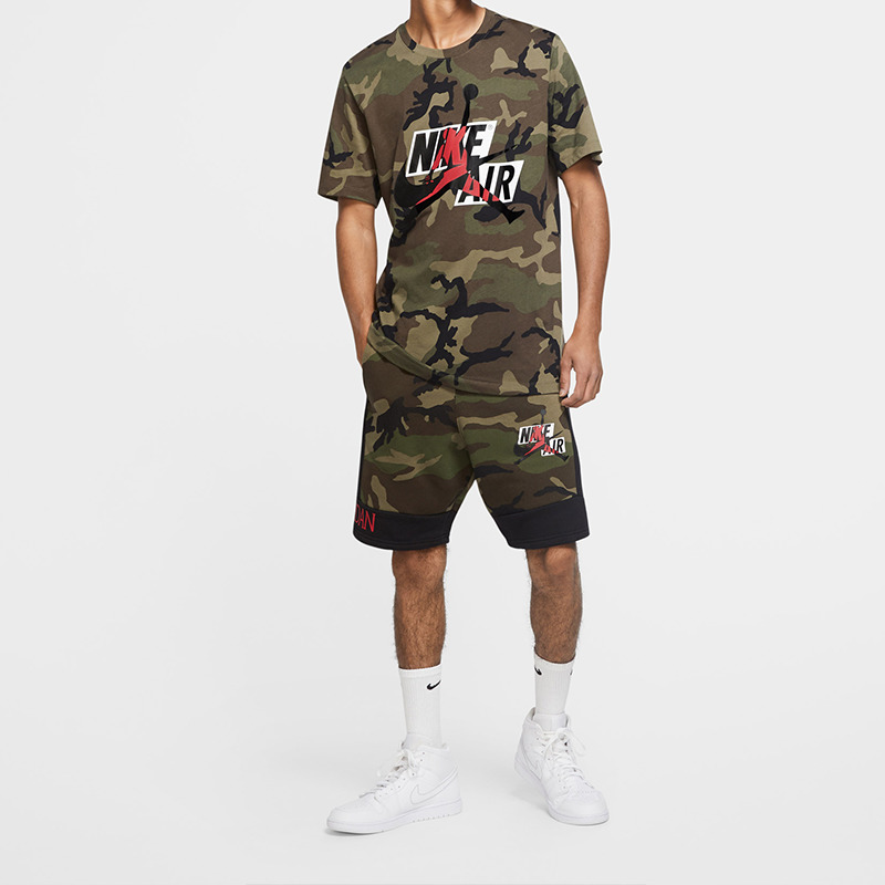 Jordan Air Jordan Jumpman Classics Camo Camouflage Tee 'Olive