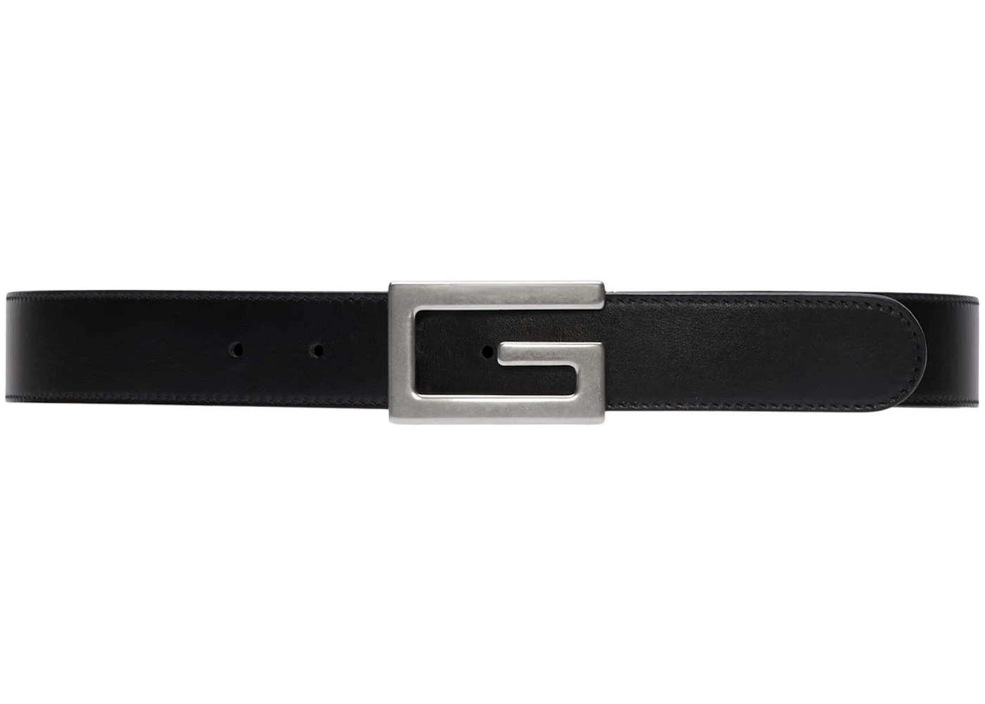 Gucci Reversible Belt with Square G Buckle GG Supreme Black - 2