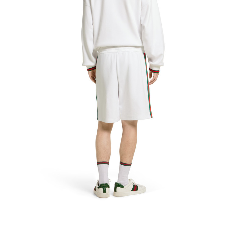 Cotton piquet shorts with Web 4