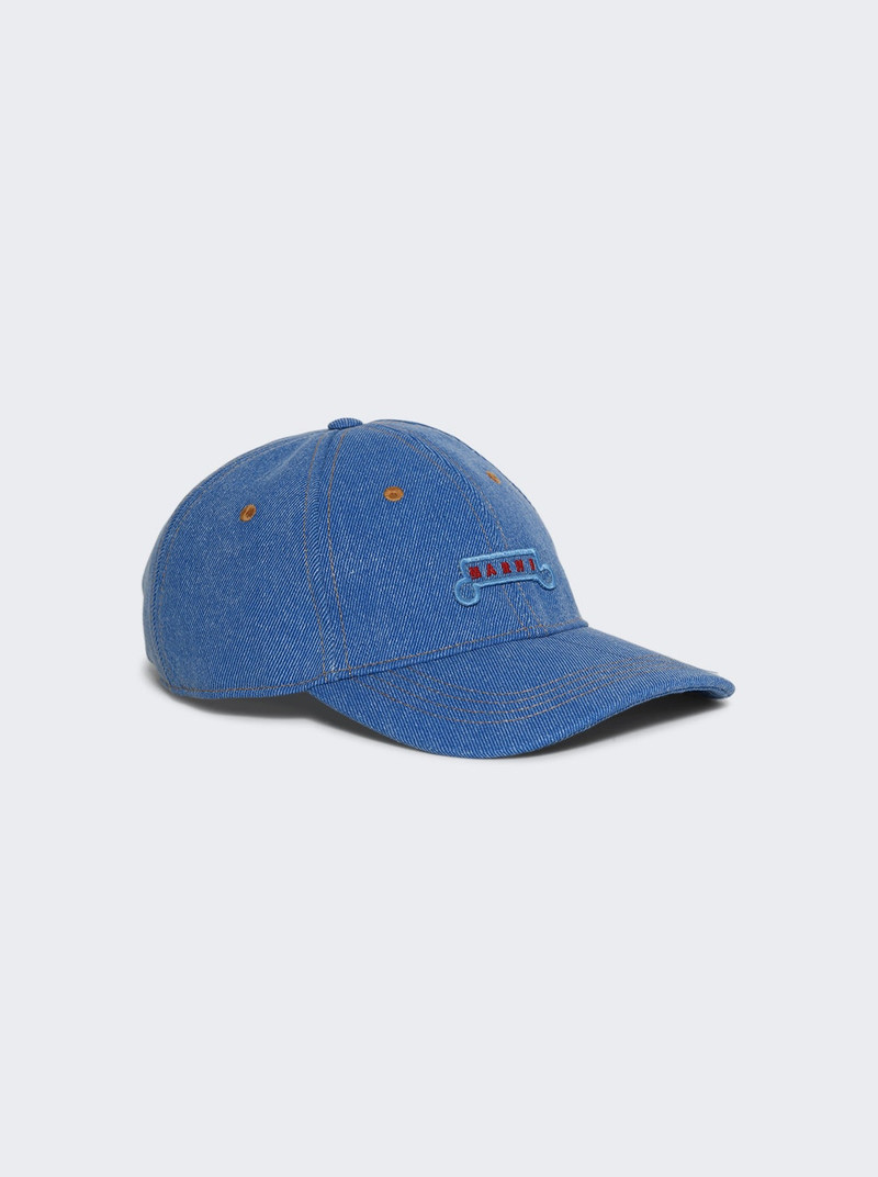 Marni Denim Baseball Cap Cobalt outlook