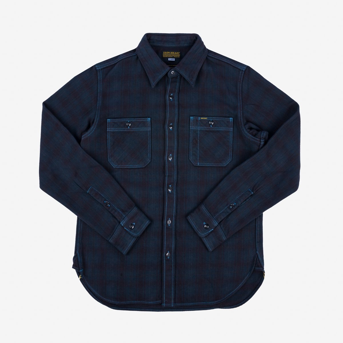 Iron Heart 10oz Western Shirt - IHSH-350-IND - Indigo