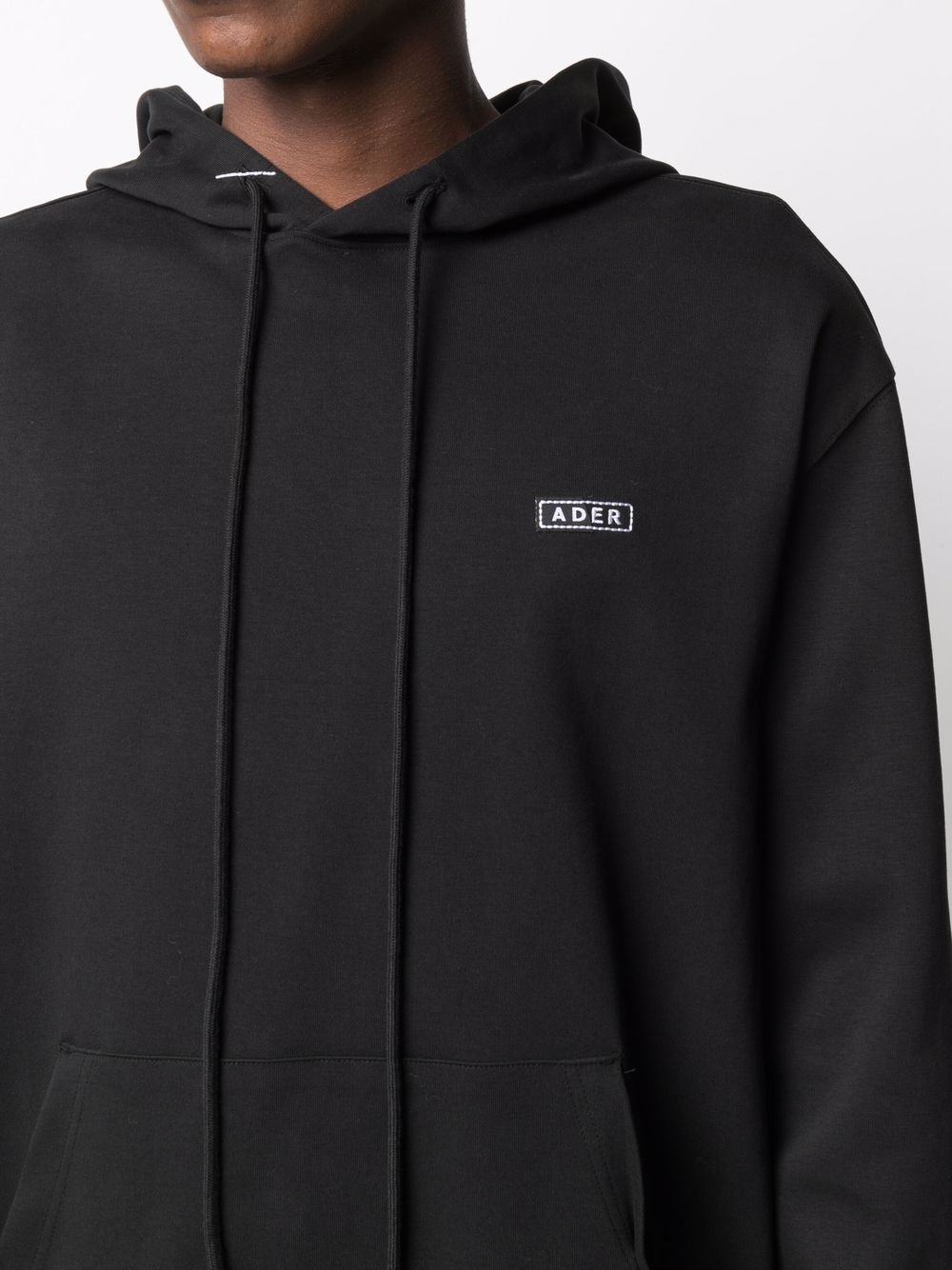 logo-patch drawstring hoodie - 6