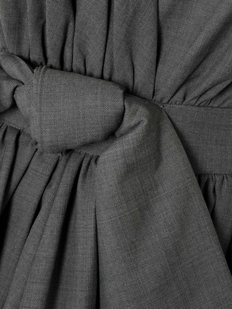 Gathered woven mini dress 4