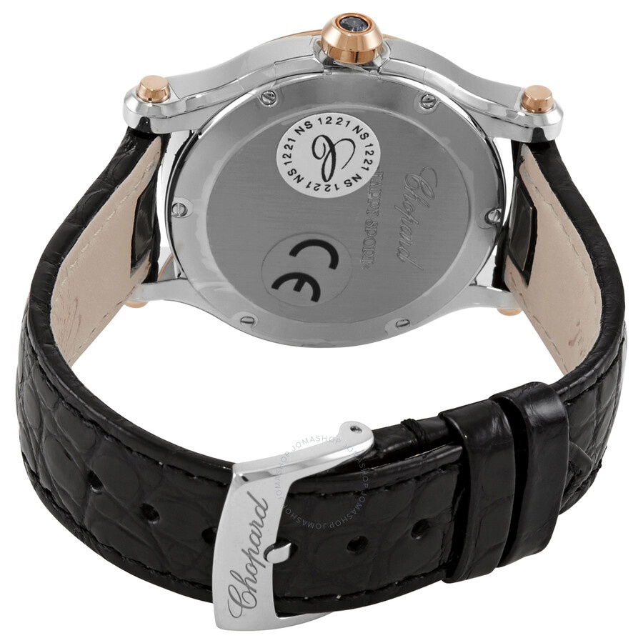 Chopard Happy Sport 18kt Rose Gold & Steel Case Ladies Watch 278582-6001 - 3
