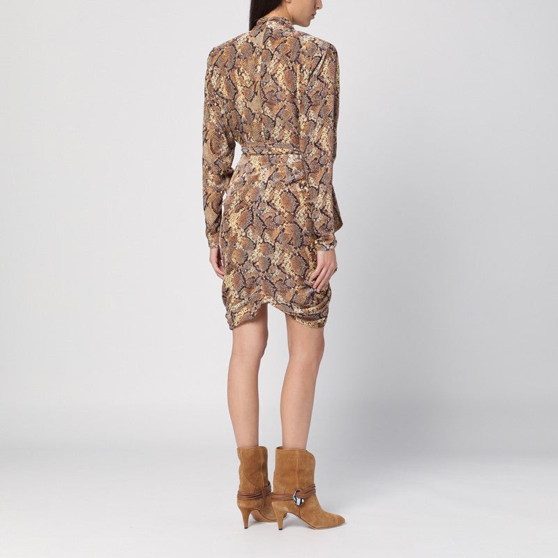 Isabel Marant Cleora Snake Print Dress Women - 2
