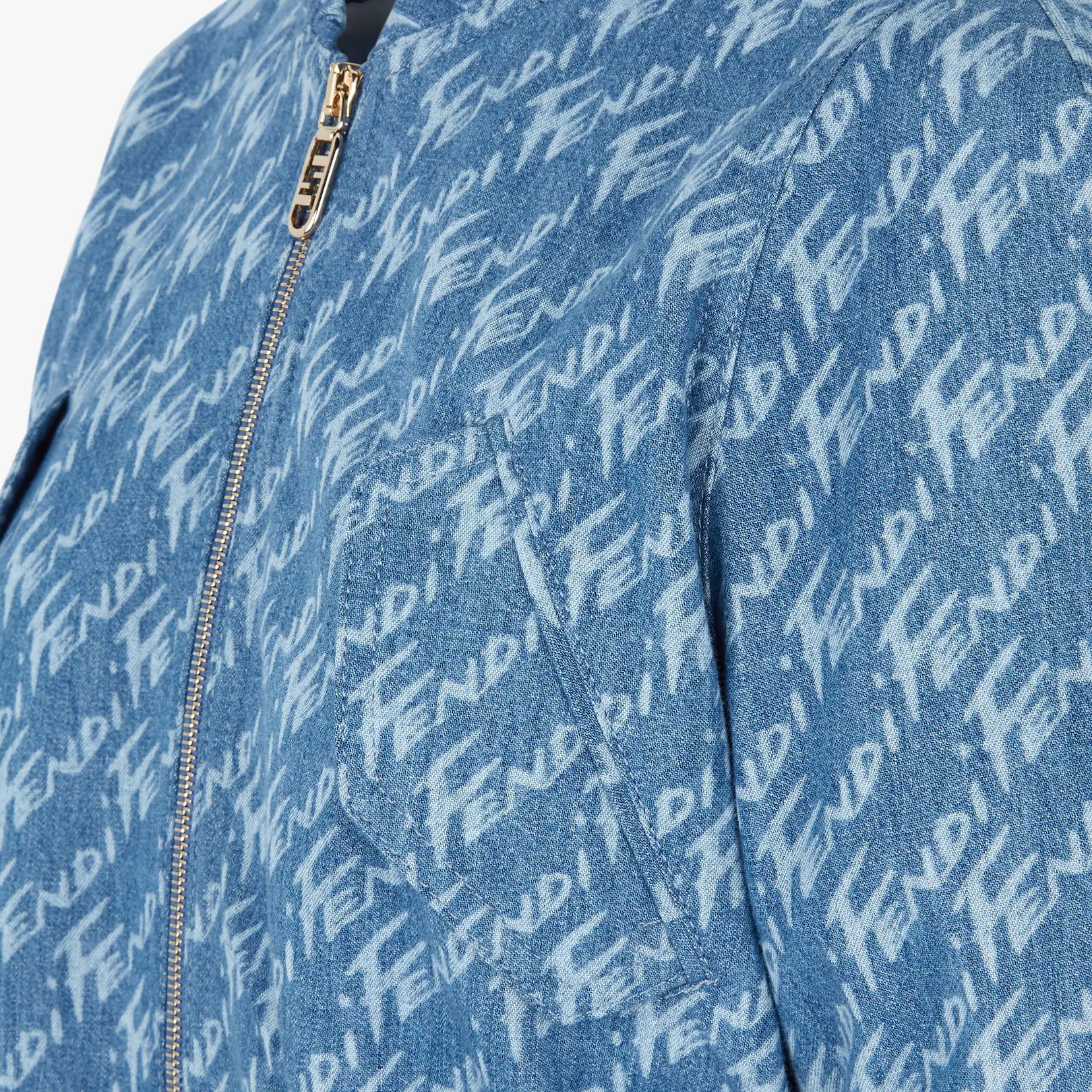 Light blue chambray jacket - 3